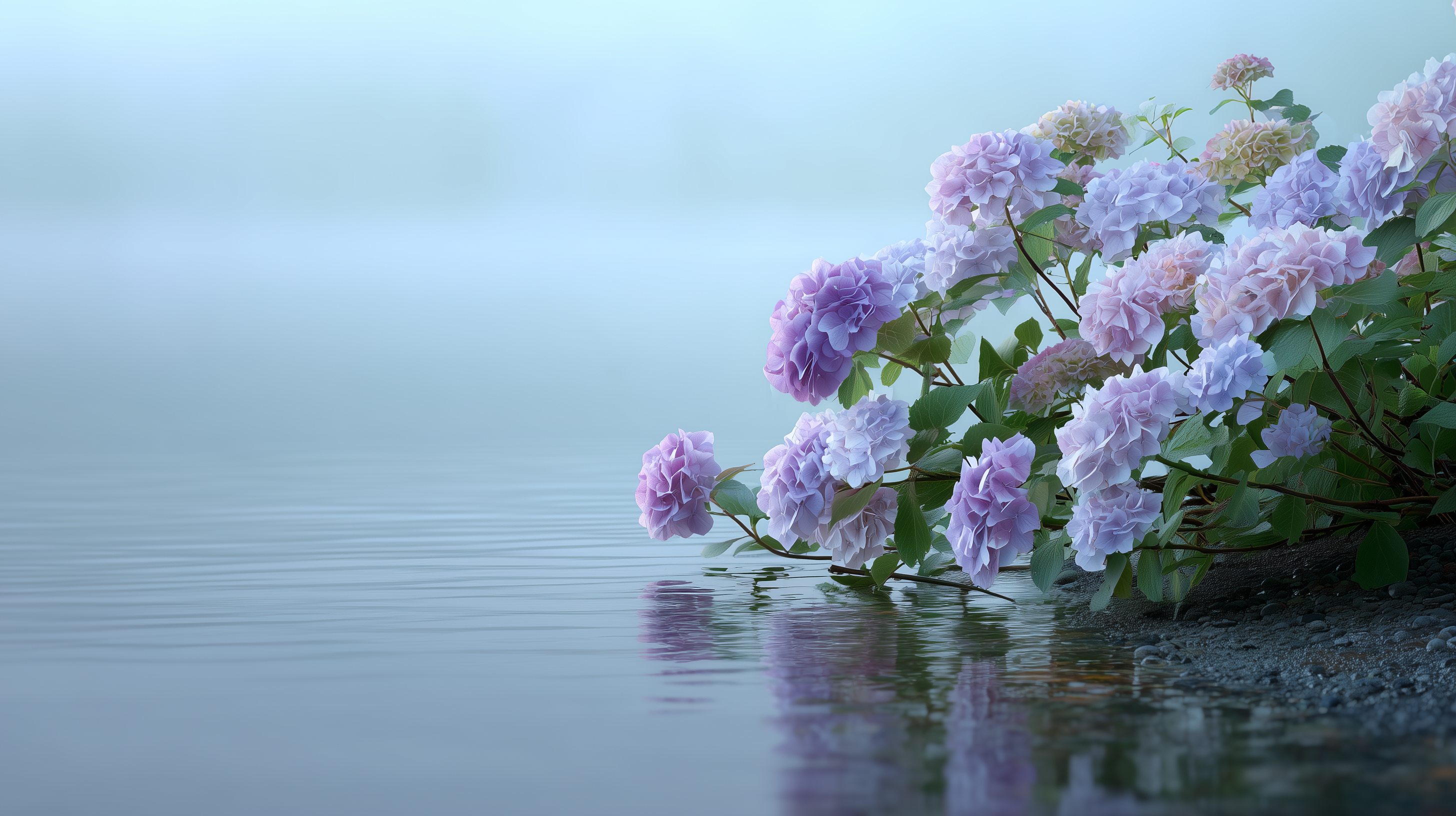 fond d'écran Hortensias pc simple téléchargement gratuit