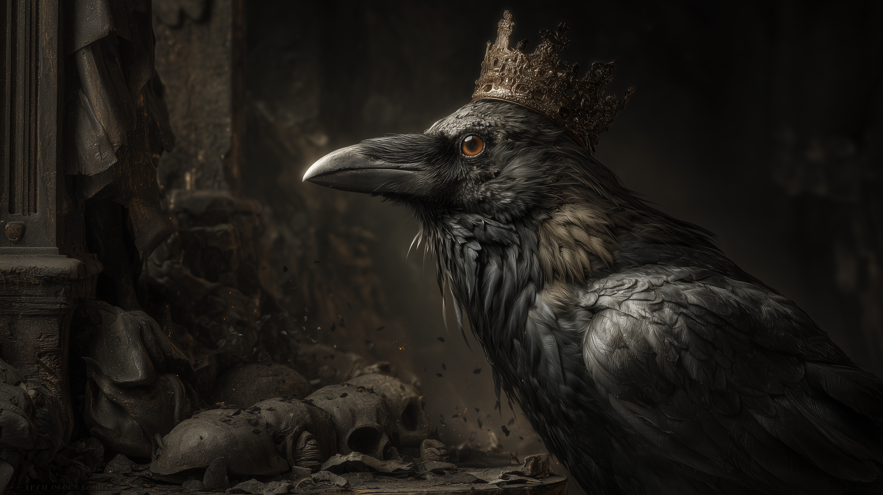 fond d'écran Corbeau 2560x1440 hd téléchargement gratuit