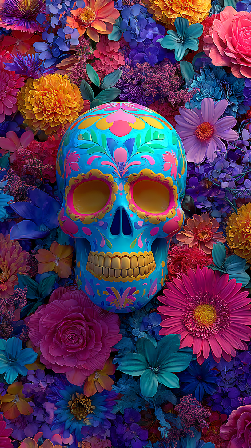 fond d'écran Jour des morts téléphone Realme gratuit