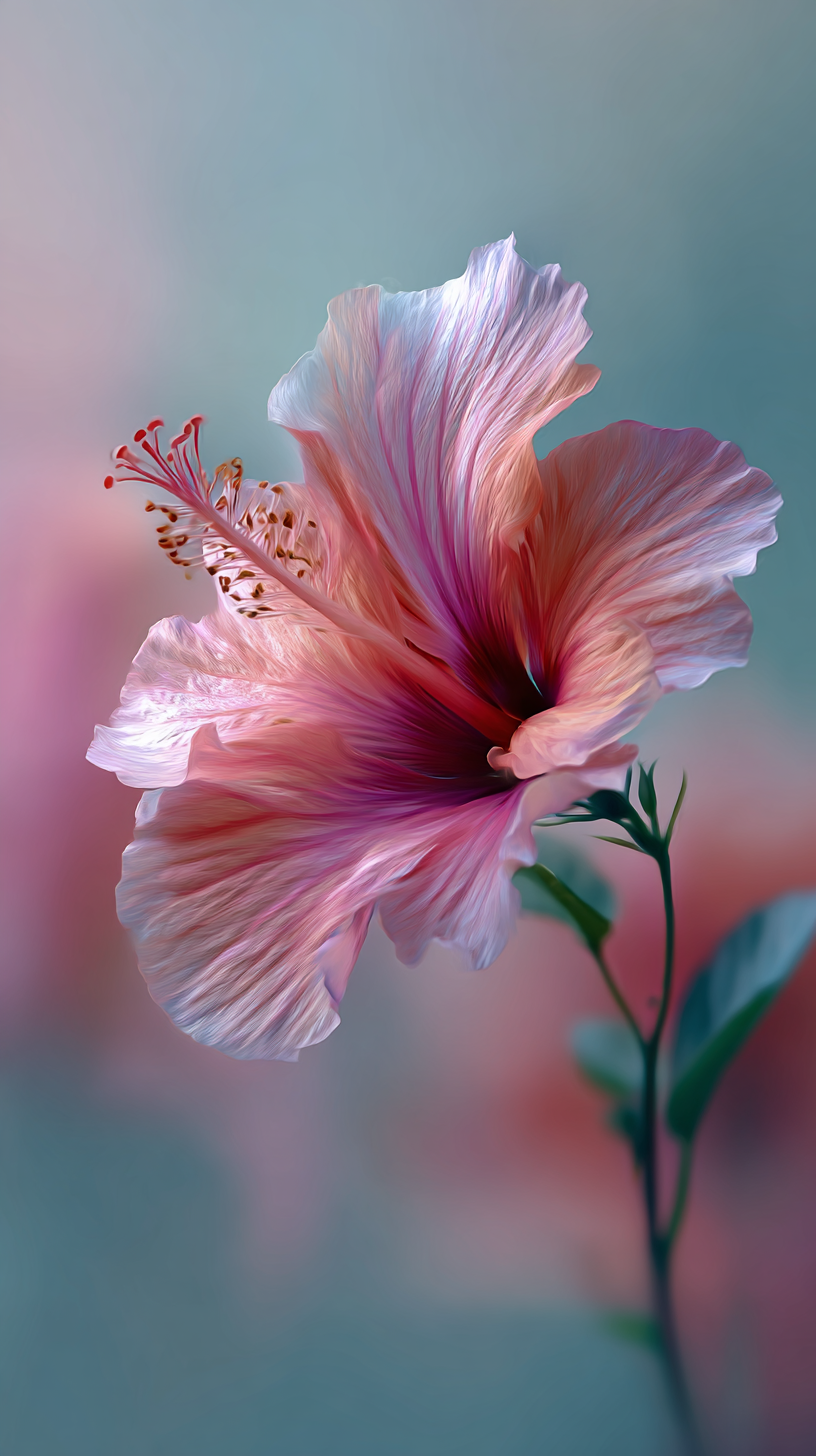 fond d'écran Hibiscus iphone 13 gratuit