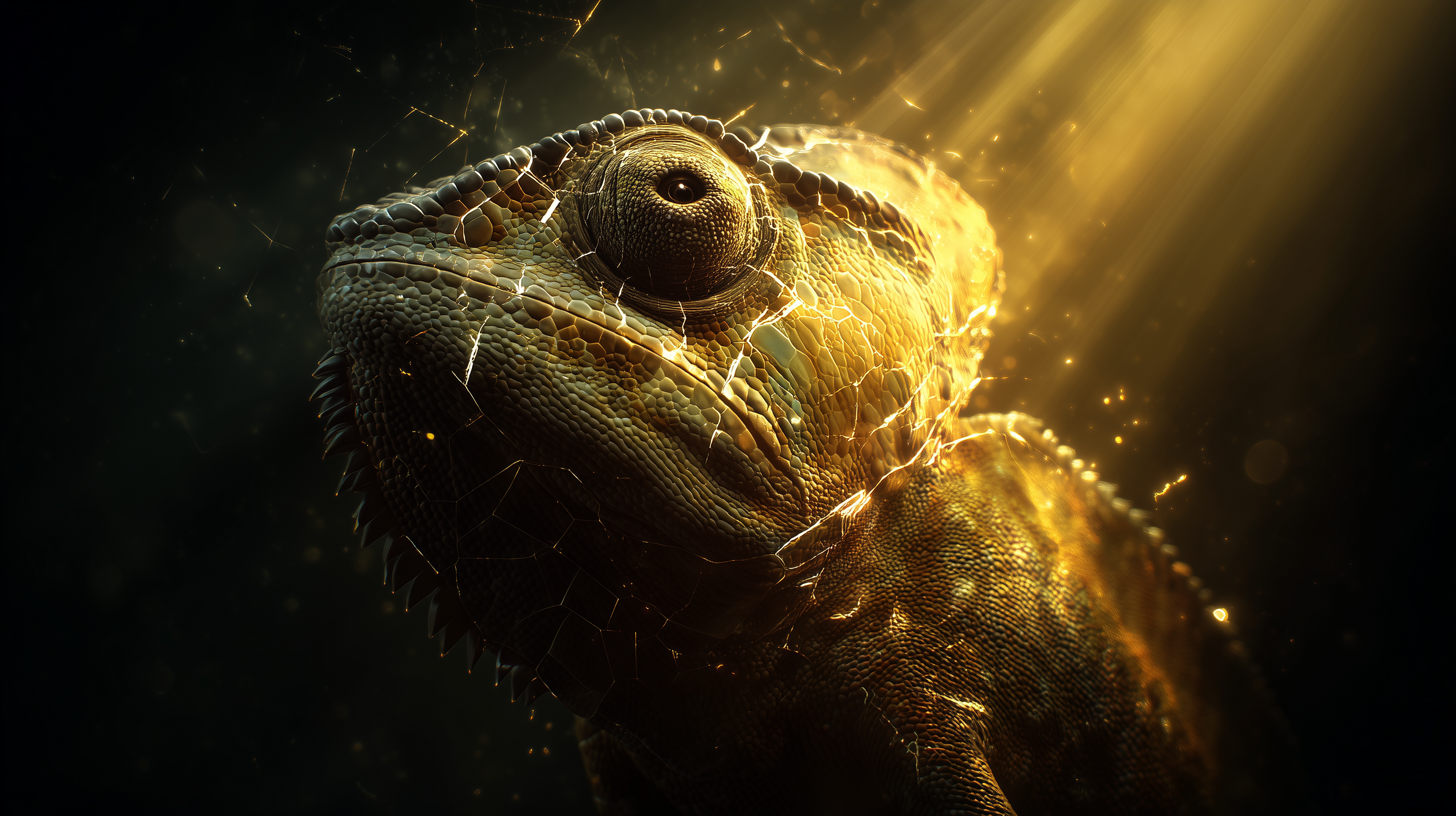 fond d'écran Caméléon pc windows 10 4k téléchargement gratuit