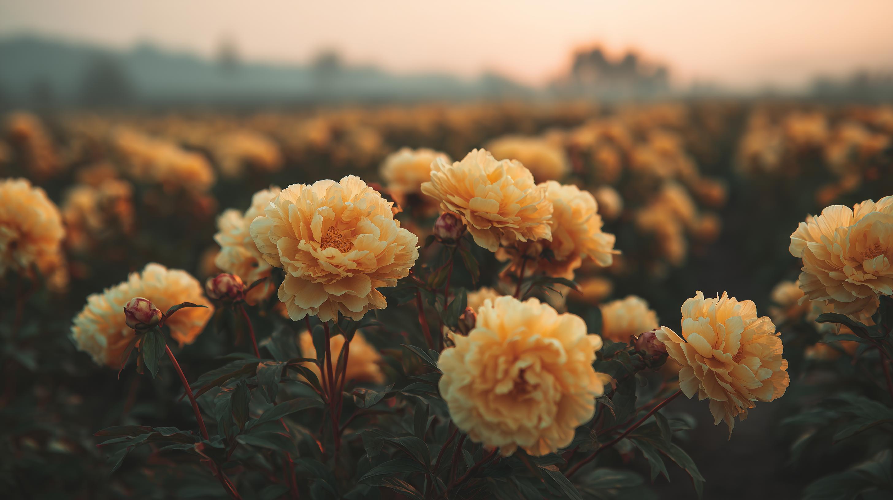 fond d'écran Pivoines 1920x1080 téléchargement gratuit