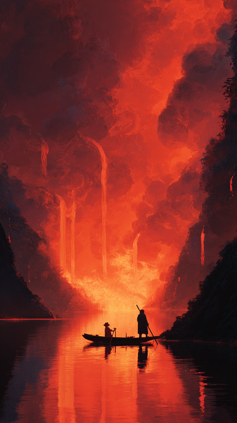 fond d'écran Enfer iphone 16 pro gratuit