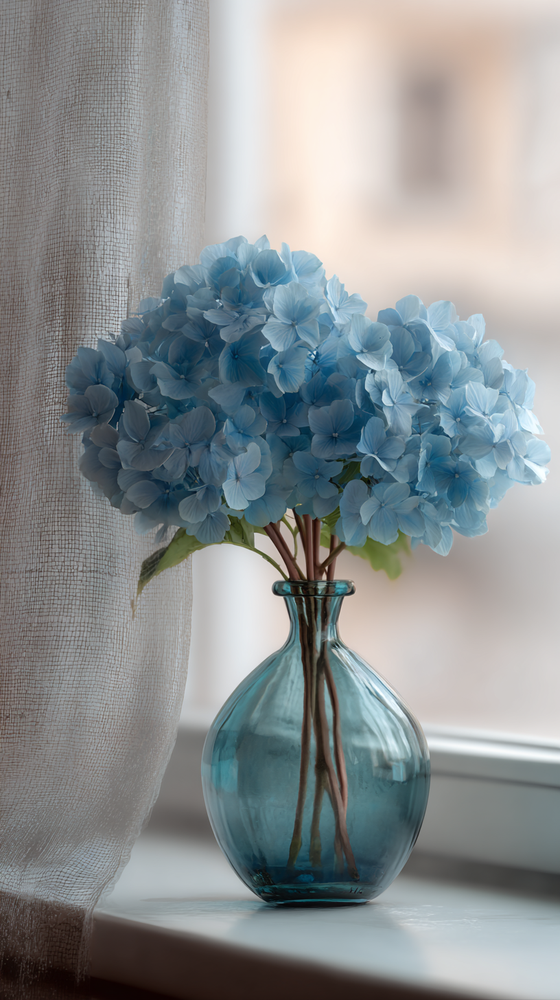 fond d'écran Hortensias iphone 16 pro max gratuit
