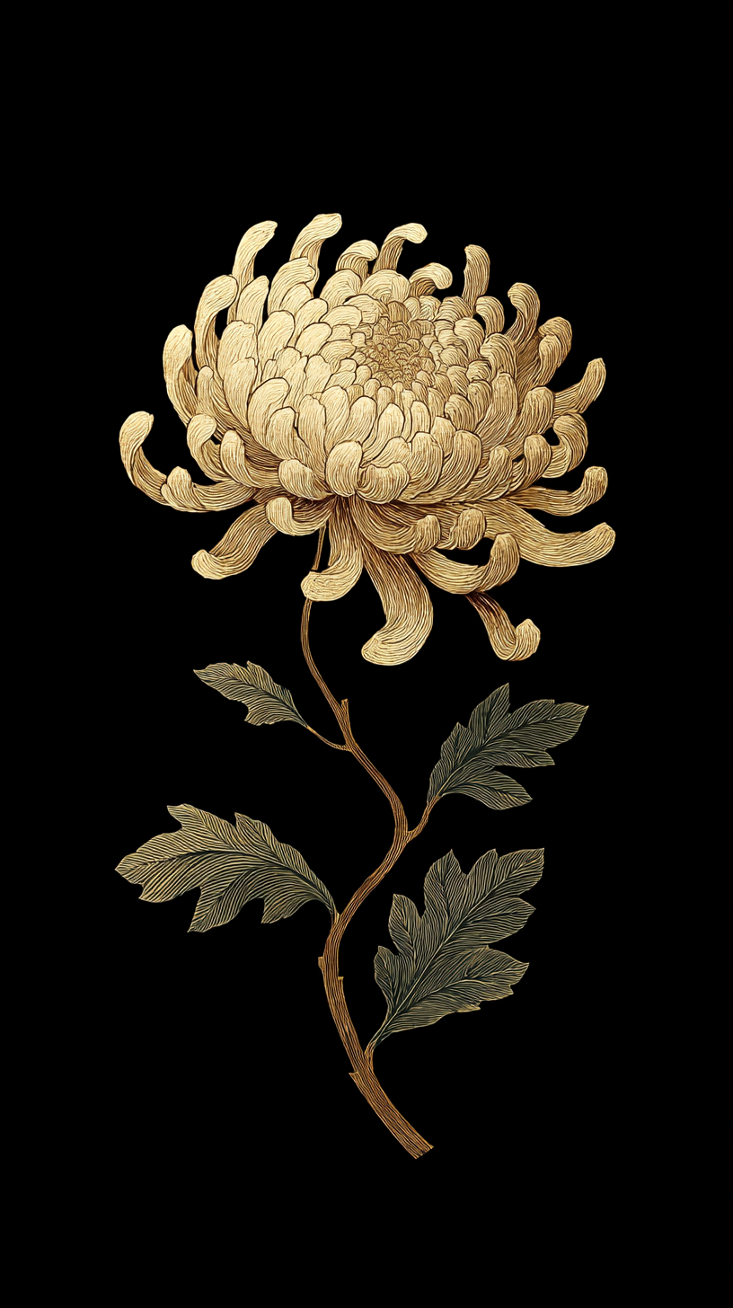 fond d'écran Chrysanthemum iphone 14 télécharger gratuit