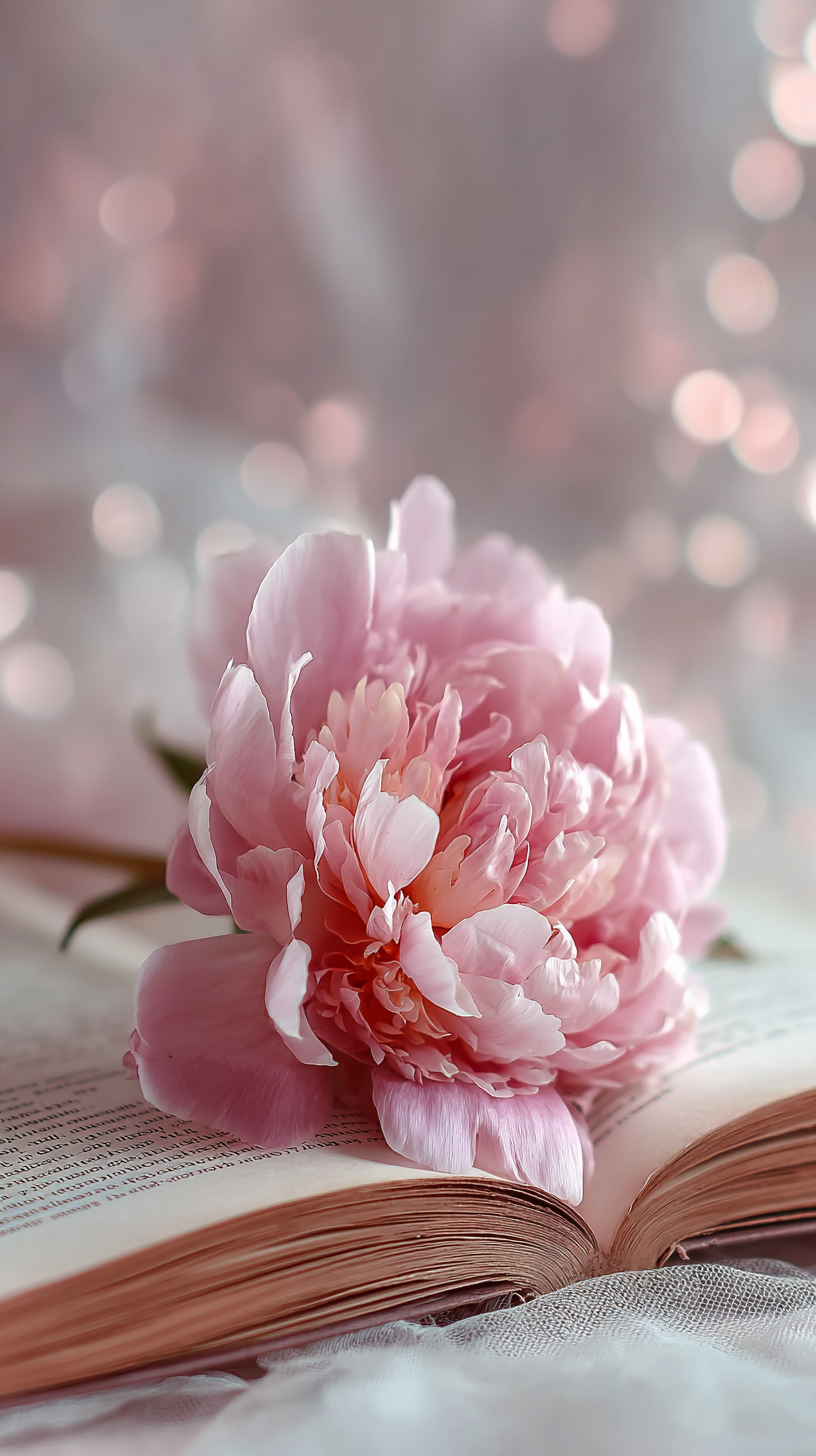 fond d'écran Pivoines iphone x gratuit