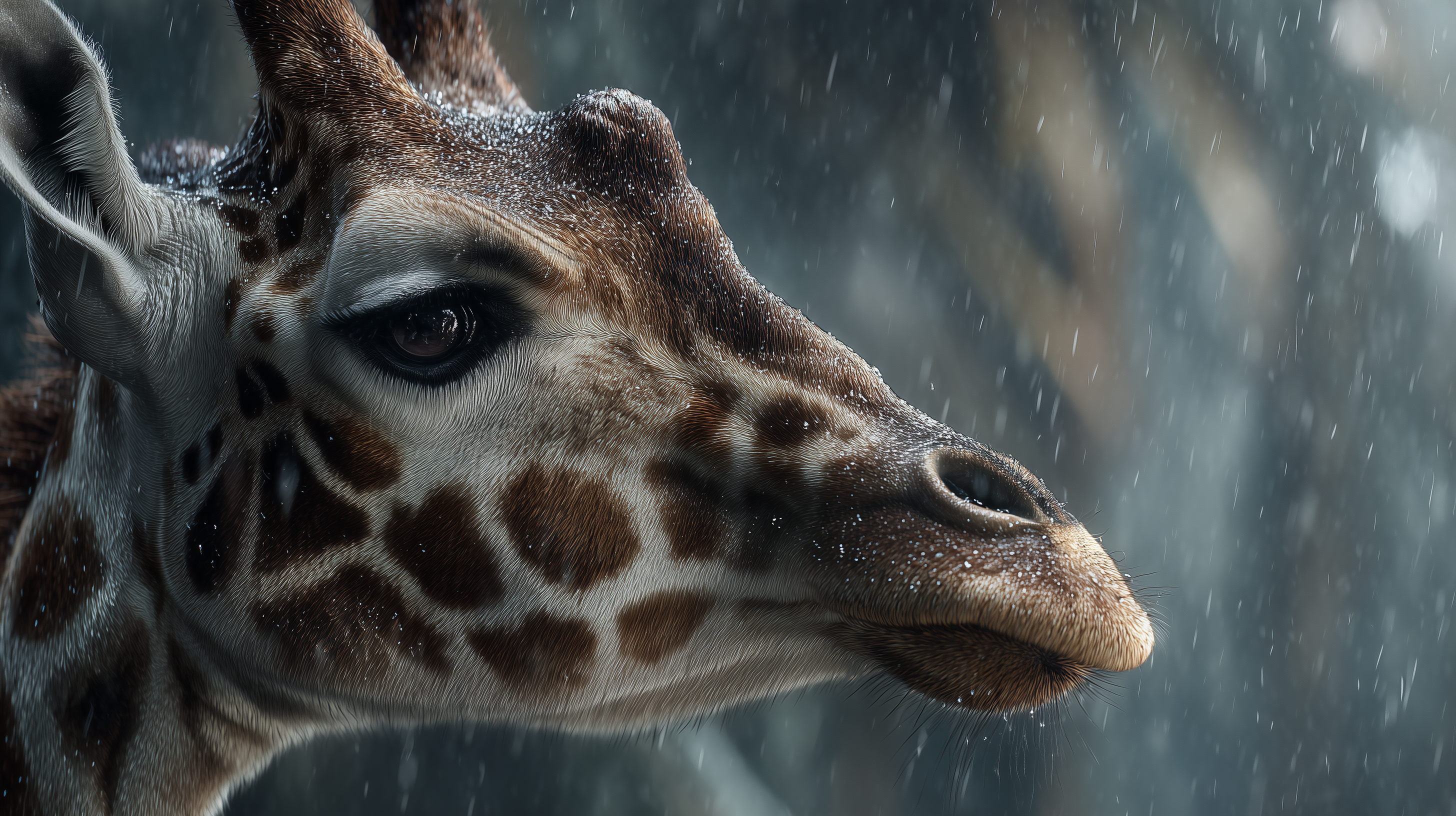 fond d'écran Girafe pour mac 4k téléchargement gratuit