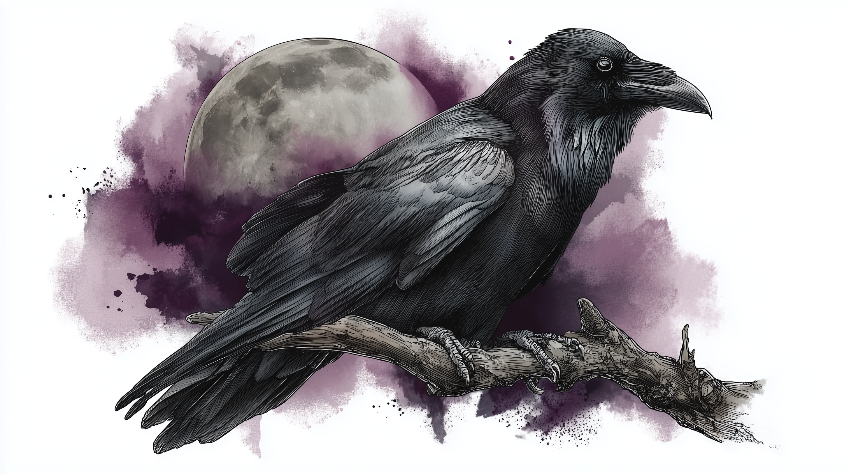 fond d'écran Corbeau 2560x1080 téléchargement gratuit
