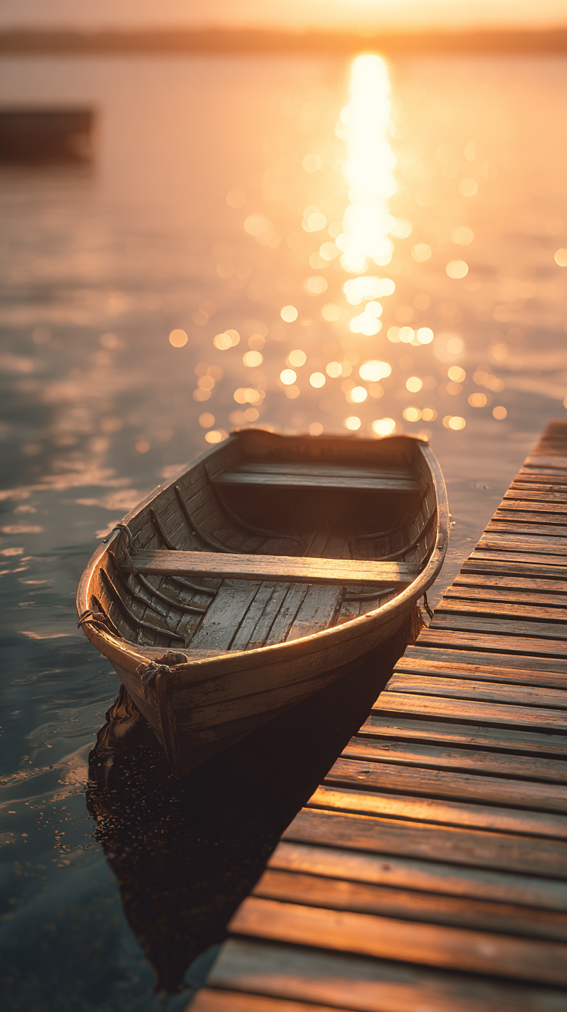 fond d'écran Bateau en bois iphone ios gratuit