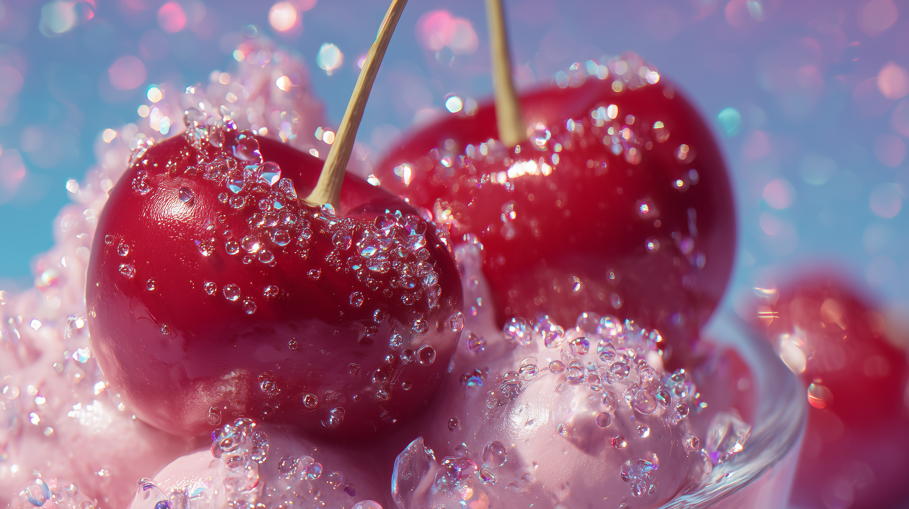 fond d'écran Cerise windows 11 4k téléchargement gratuit