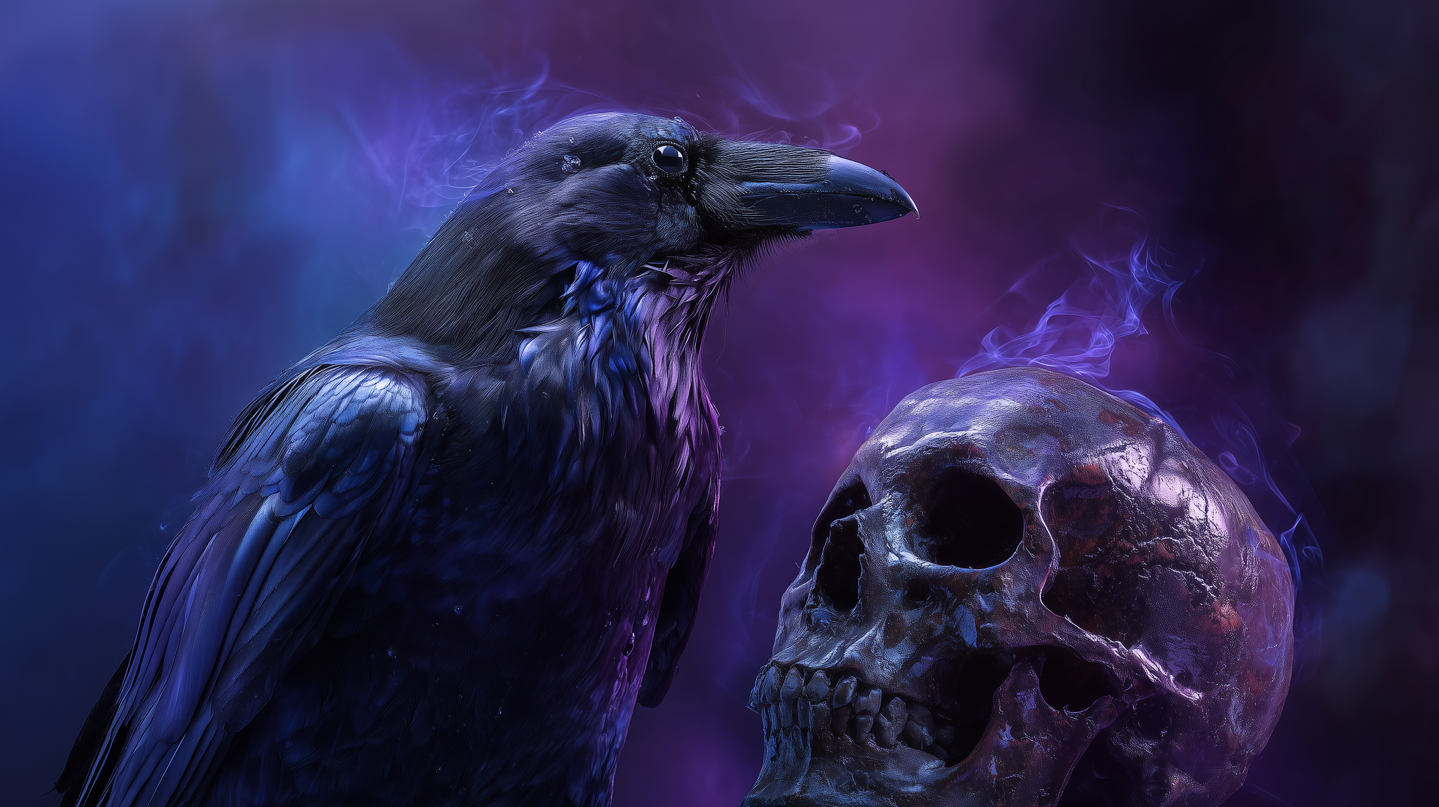 fond d'écran Corbeau 2560x1440 hd téléchargement gratuit