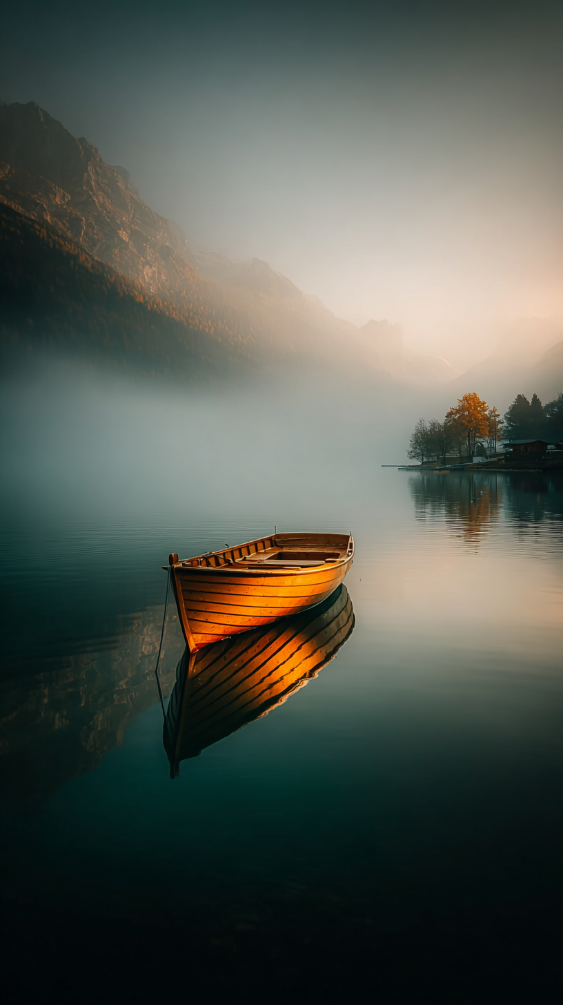 fond d'écran Bateau en bois iphone 14 pro max gratuit