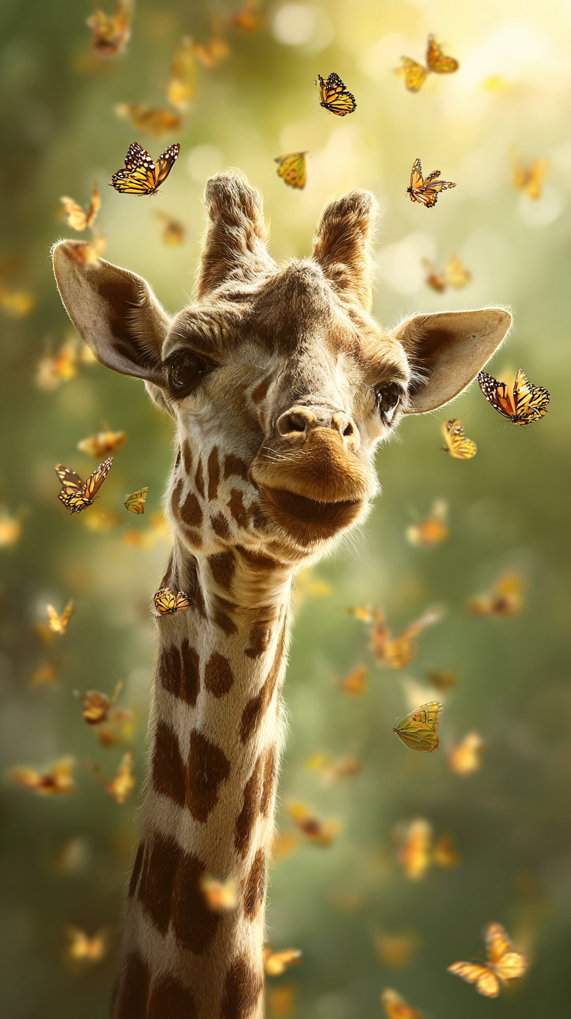 fond d'écran Girafe iphone 16e gratuit