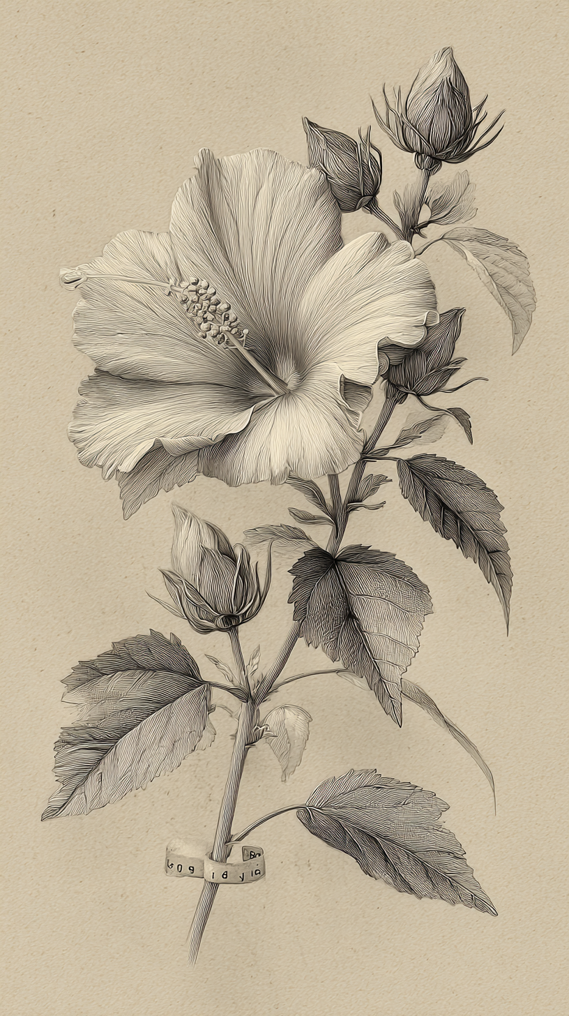 fond d'écran Hibiscus iphone 8 gratuit