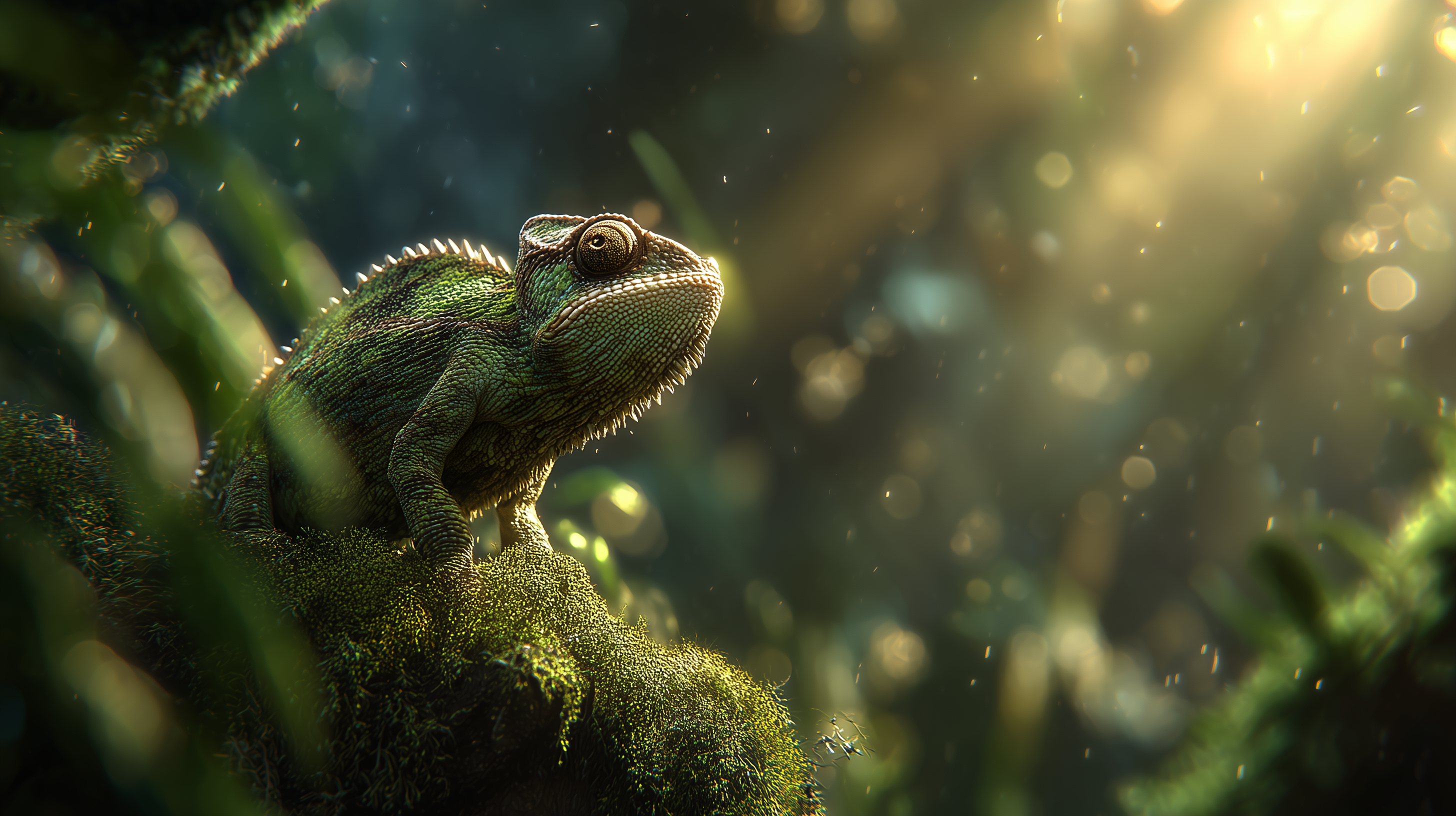 fond d'écran Caméléon 5120x1440 téléchargement gratuit