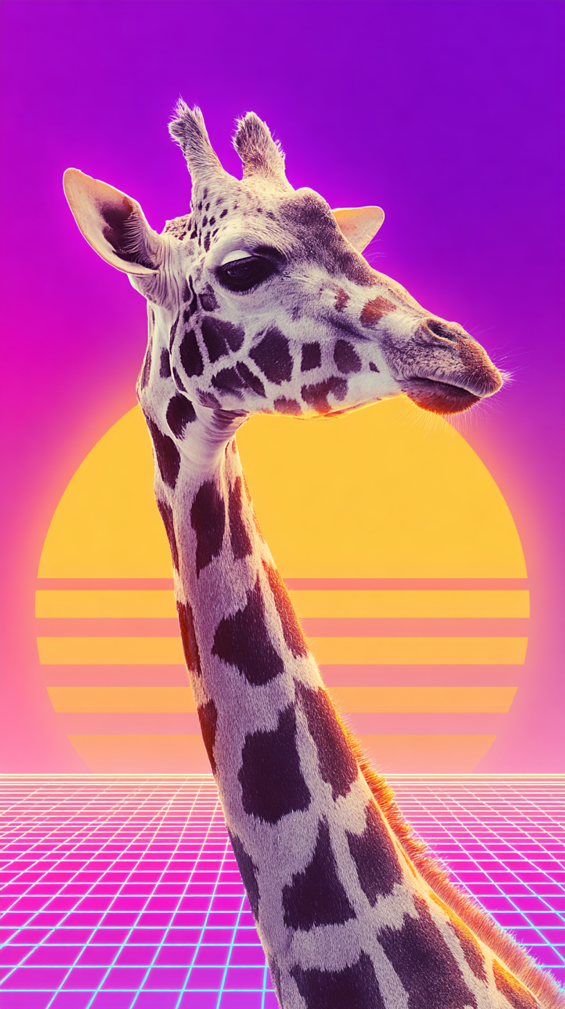 fond d'écran Girafe iphone 16e gratuit