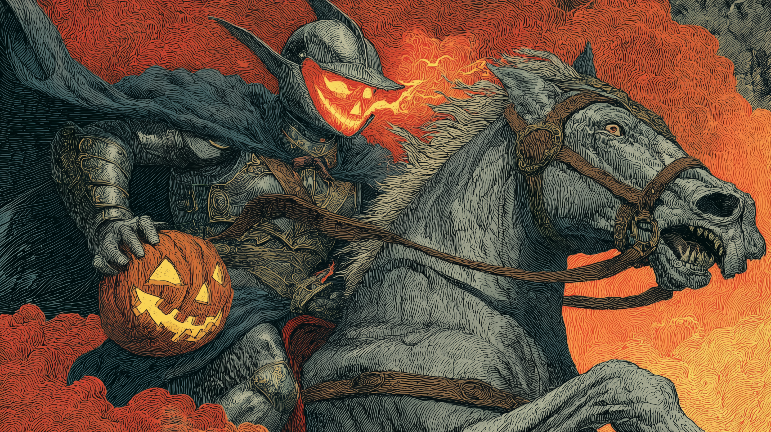 fond d'écran Headless Horseman mac 4k téléchargement gratuit