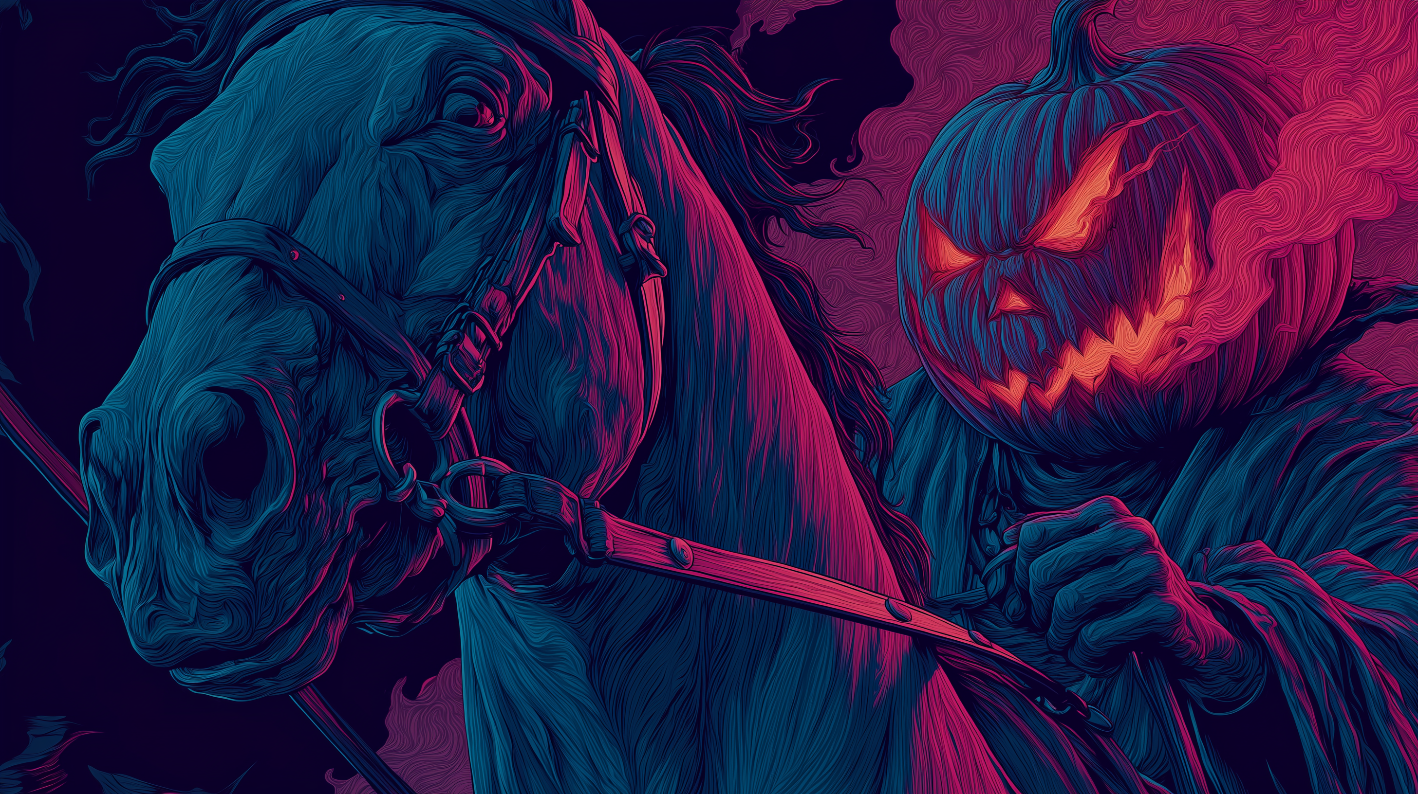 fond d'écran Headless Horseman ultrawide 2560x1080 téléchargement gratuit