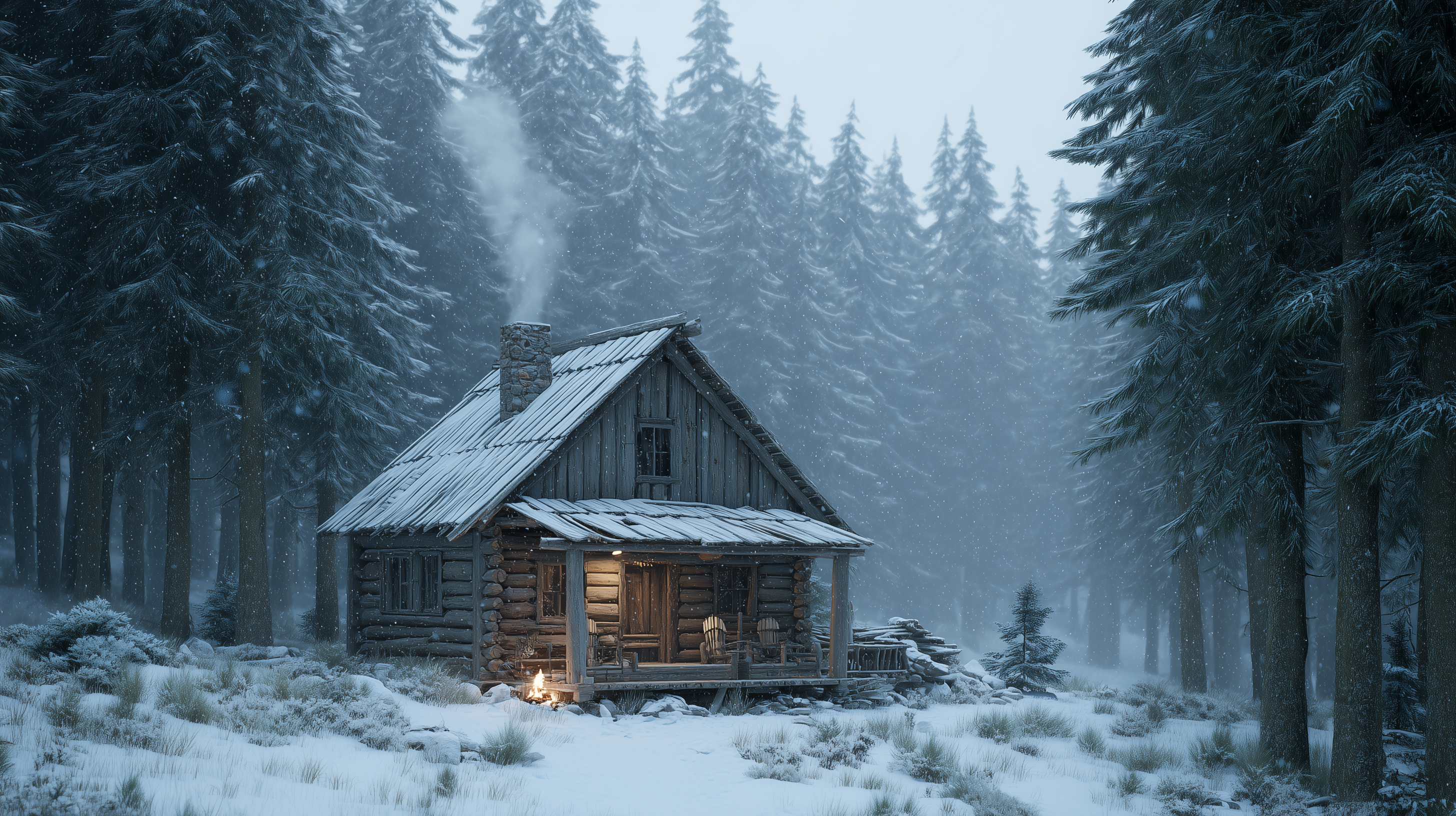 fond d'écran Hiver 8k téléchargement gratuit