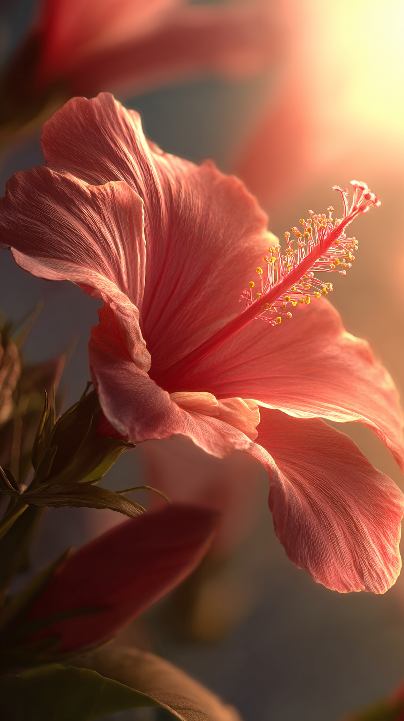 fond d'écran Hibiscus iphone 14 pro max télécharger gratuit