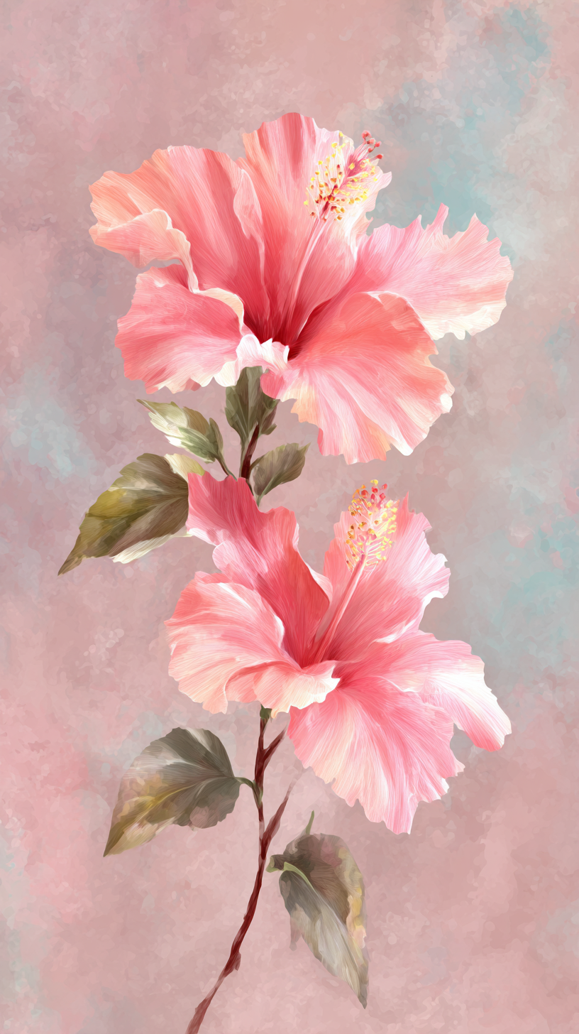 fond d'écran Hibiscus iphone xr gratuit