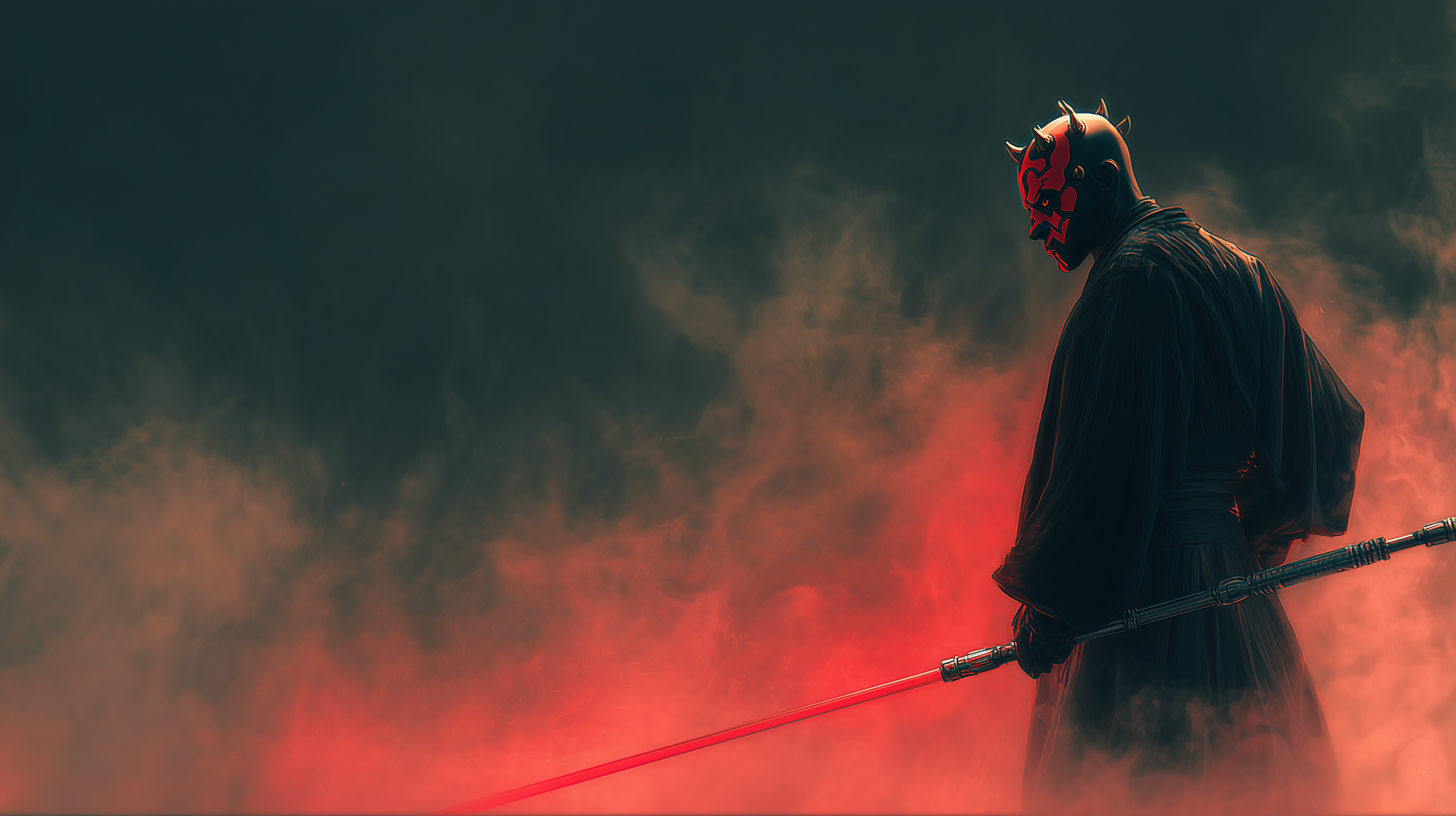 fond d'écran Darth Maul 1440p hd téléchargement gratuit