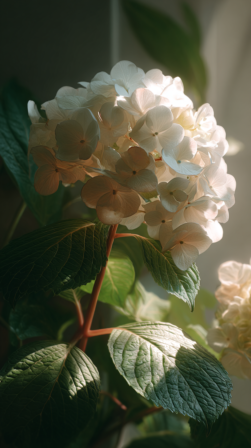 fond d'écran Hortensias téléphone Google télécharger gratuit