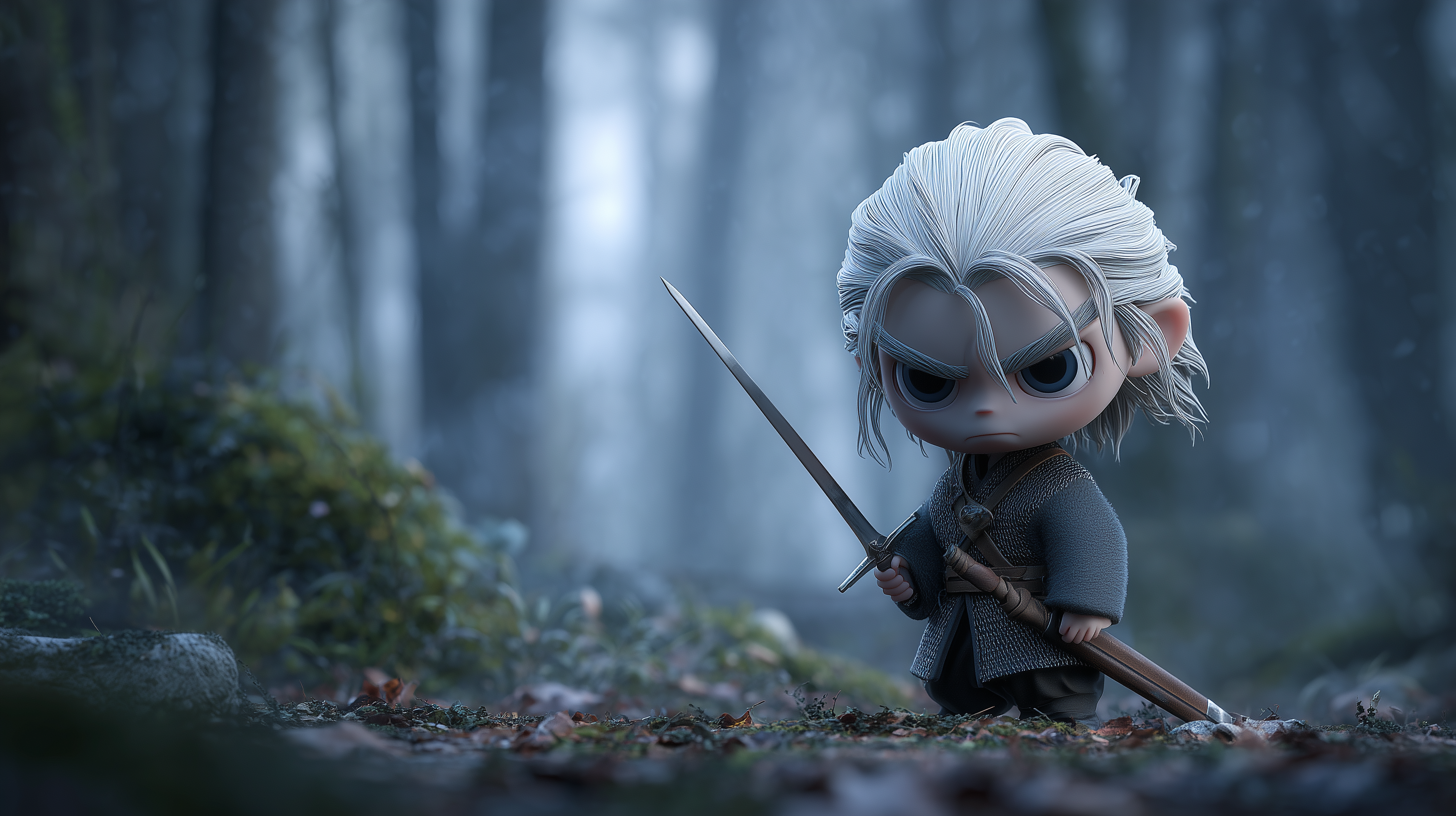 fond d'écran Chibi 4k windows 11 téléchargement gratuit