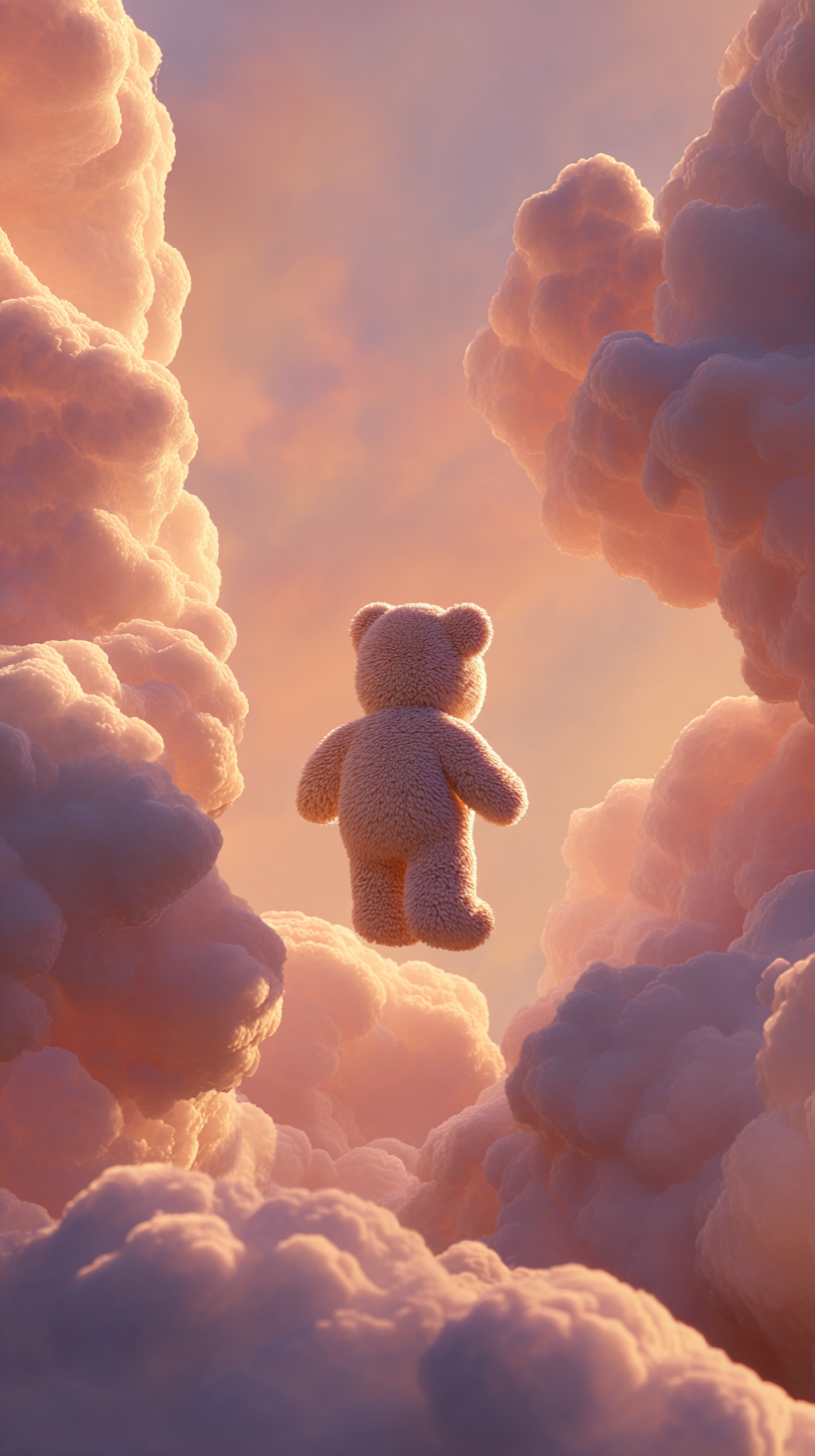 fond d'écran Ours en peluche iphone 16 gratuit