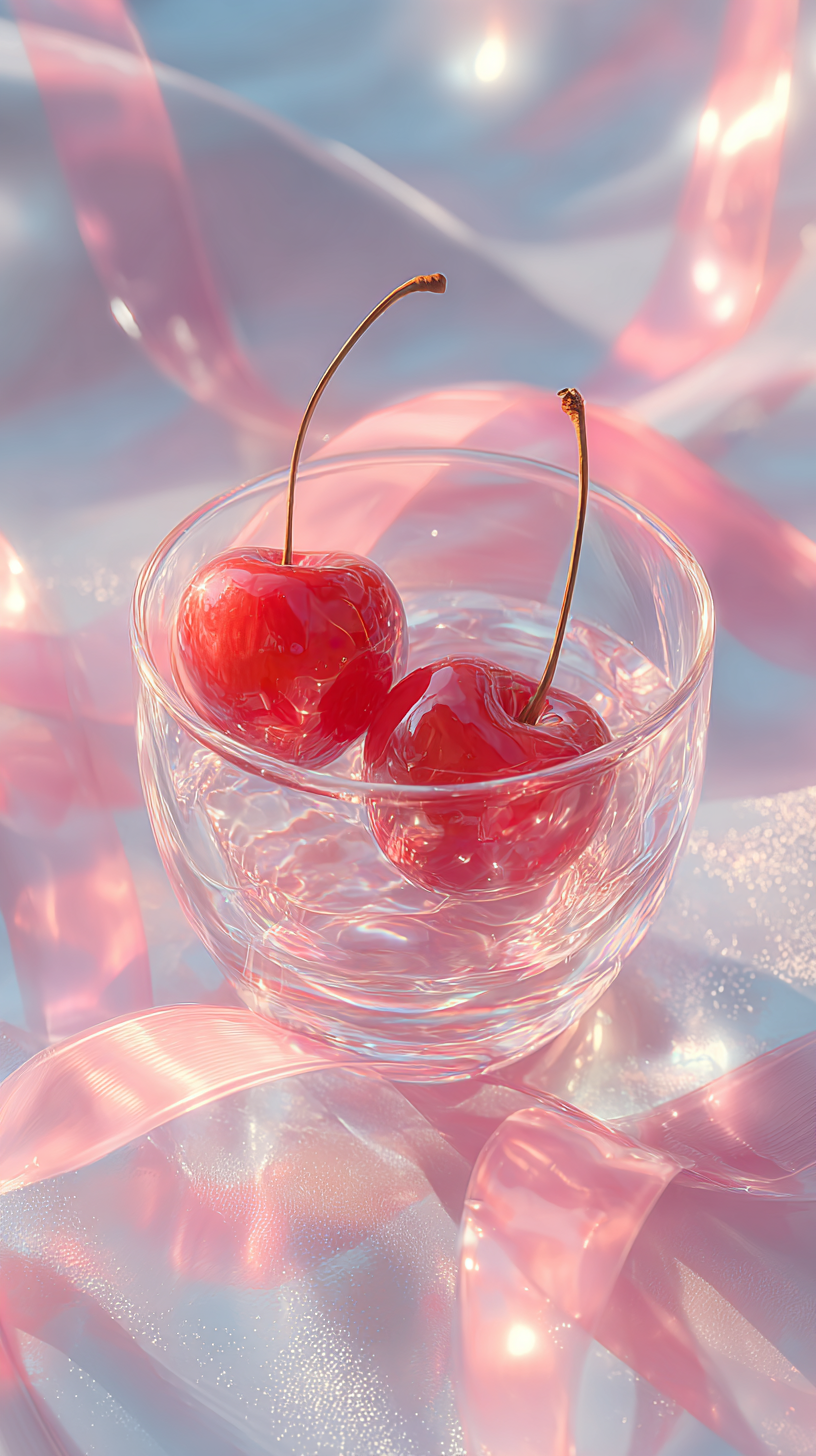 fond d'écran Cerise téléphone Huawei gratuit