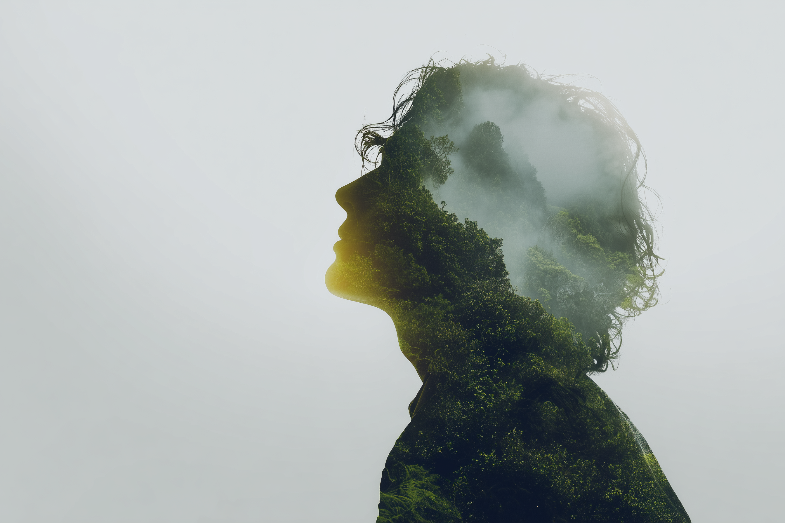 fond d'écran Double exposition ultra large téléchargement gratuit