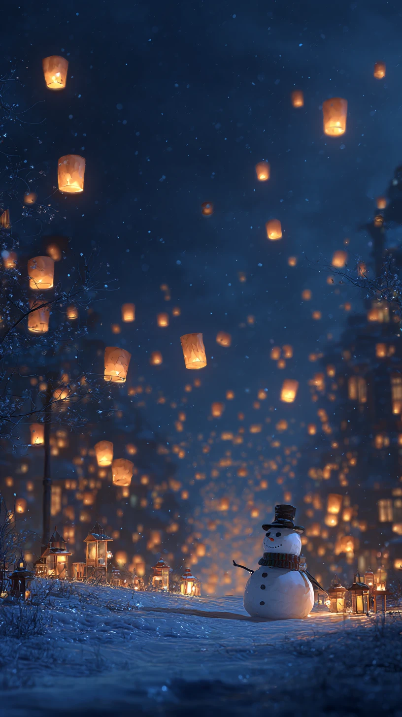 fond d'écran Bonhomme de neige updated iphone x télécharger gratuit