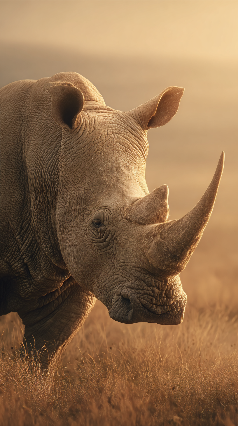 fond d'écran Rhinoceros téléphone Realme télécharger gratuit