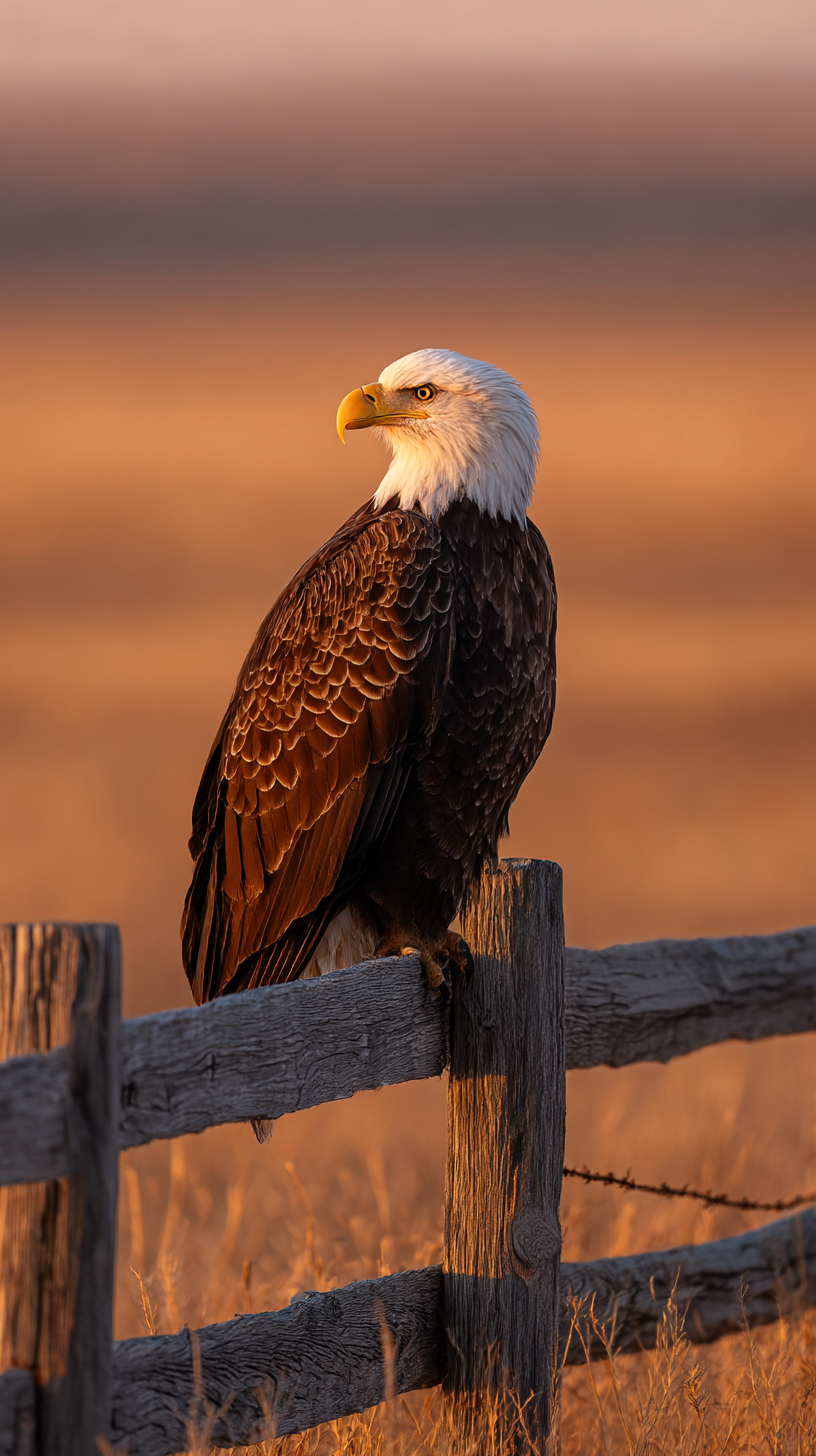 fond d'écran Pygargue à tête blanche iphone 17