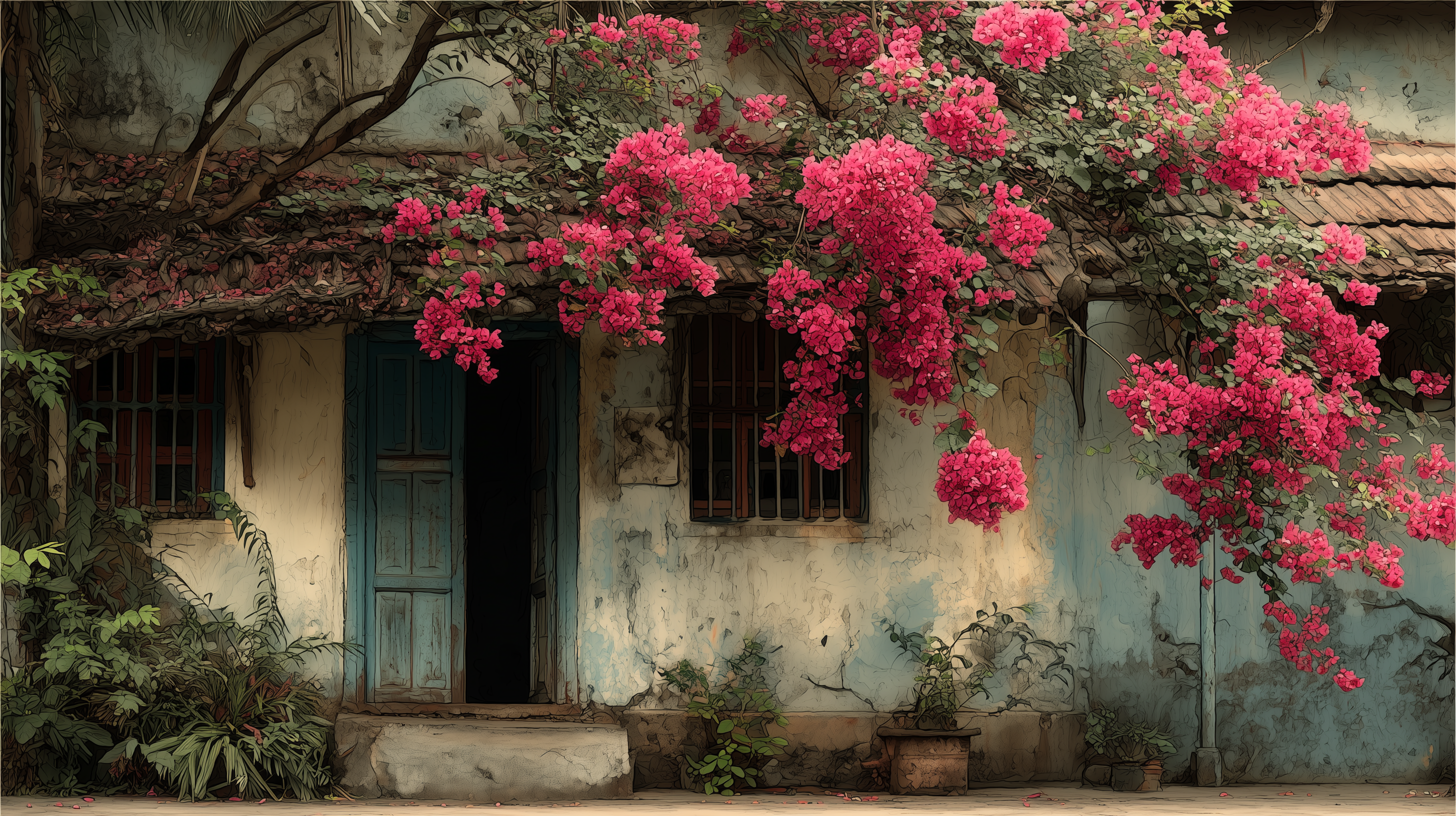 fond d'écran Bougainvillea Microsoft Surface téléchargement gratuit