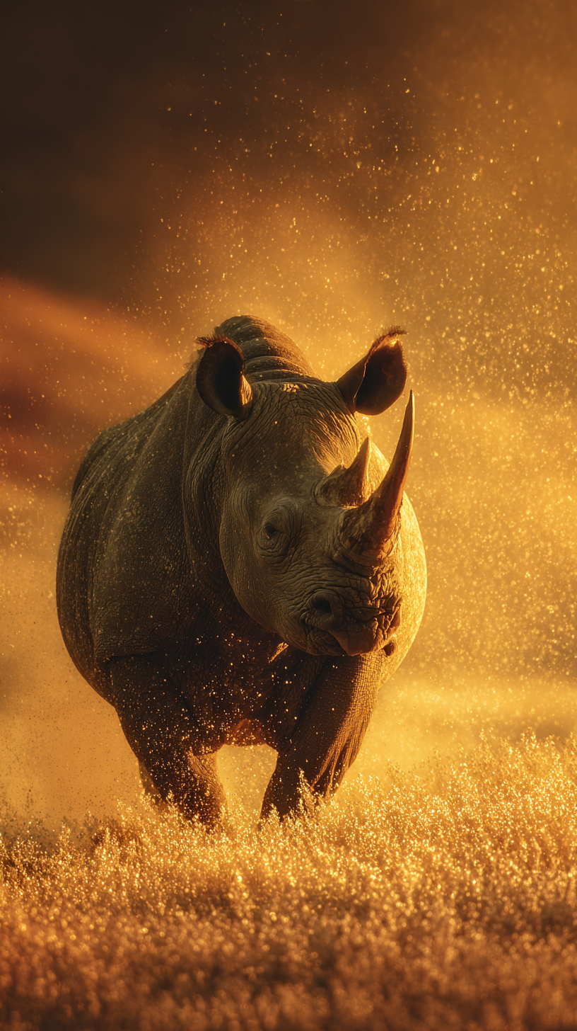 fond d'écran Rhinoceros téléphone samsung télécharger gratuit