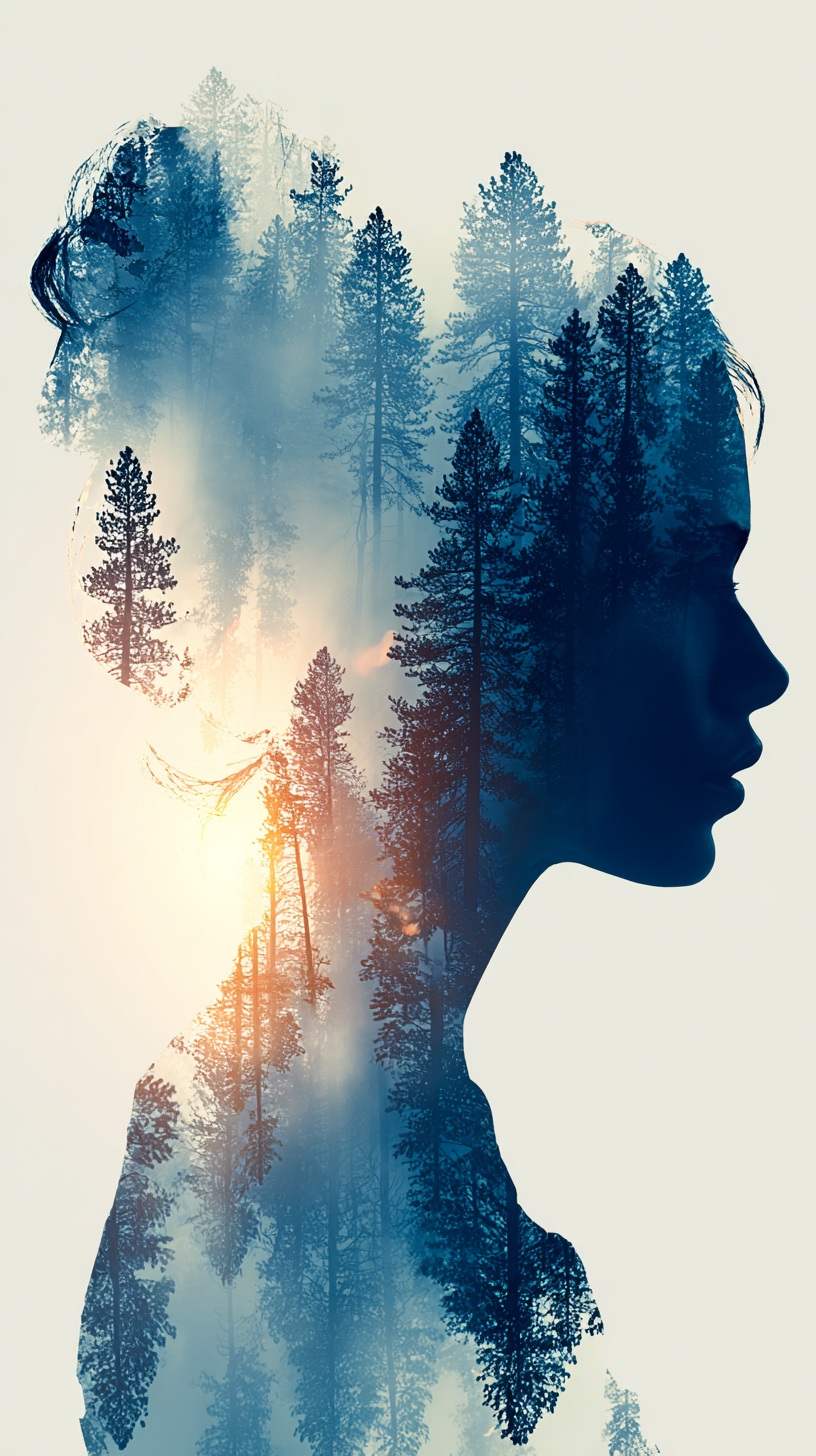 iphone fond d'écran Double exposition télécharger gratuit