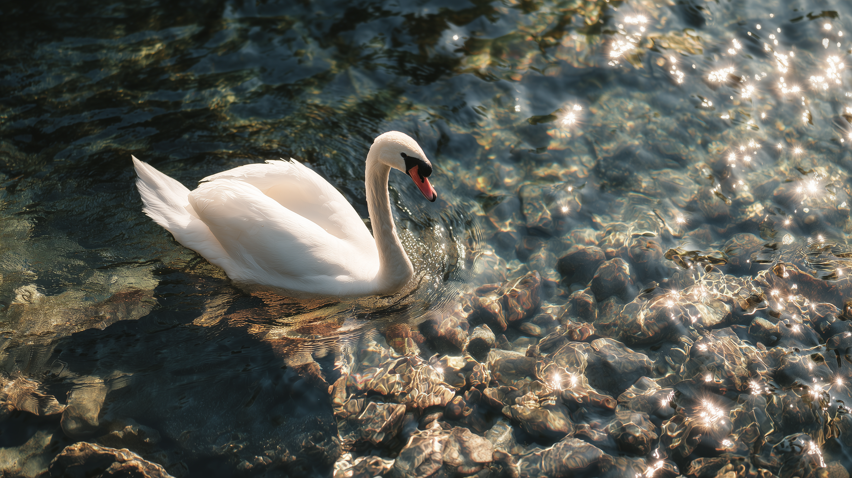 fond d'écran Cygne Toshiba téléchargement gratuit
