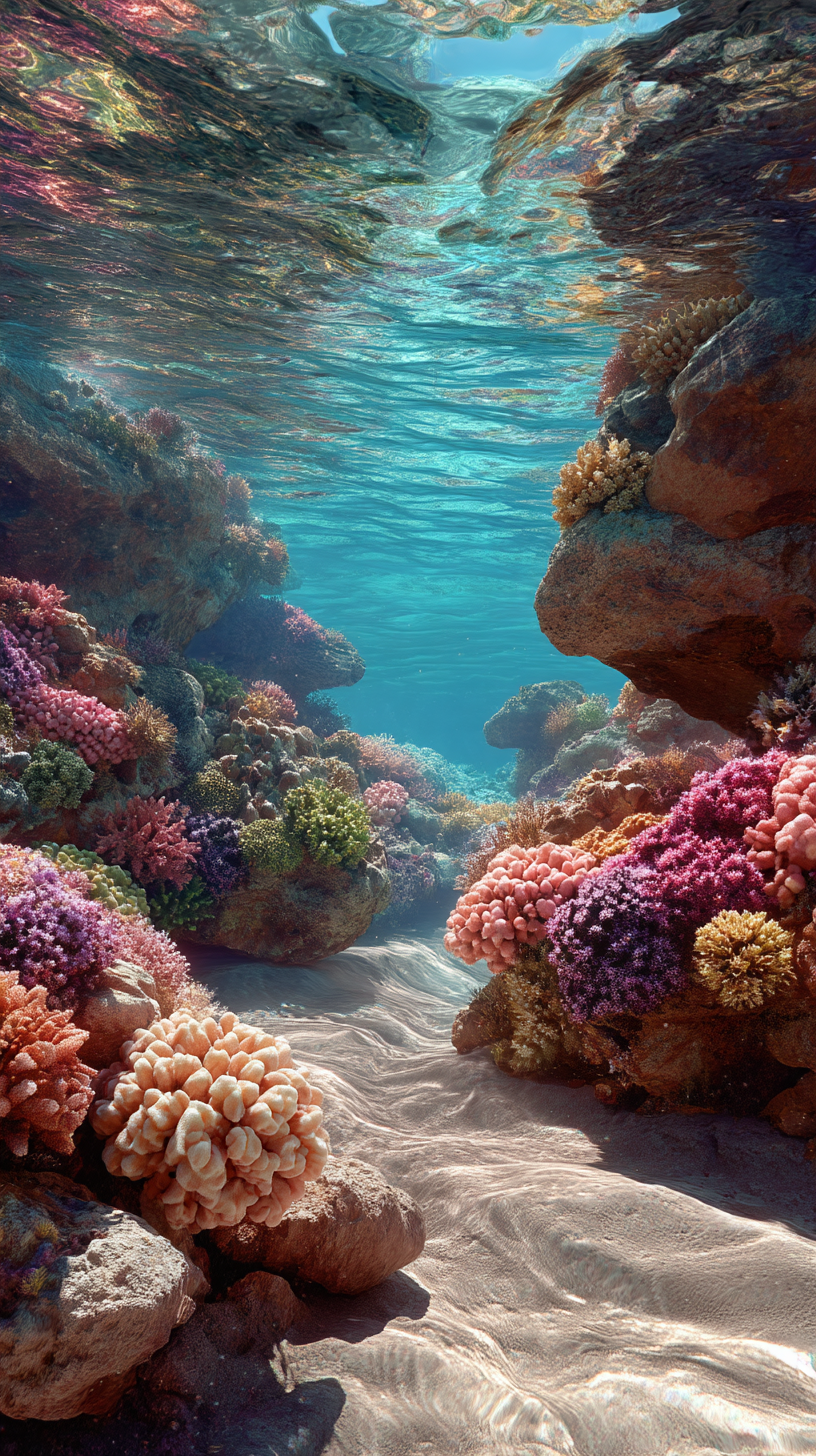 fond d'écran recif corail iphone télécharger gratuit