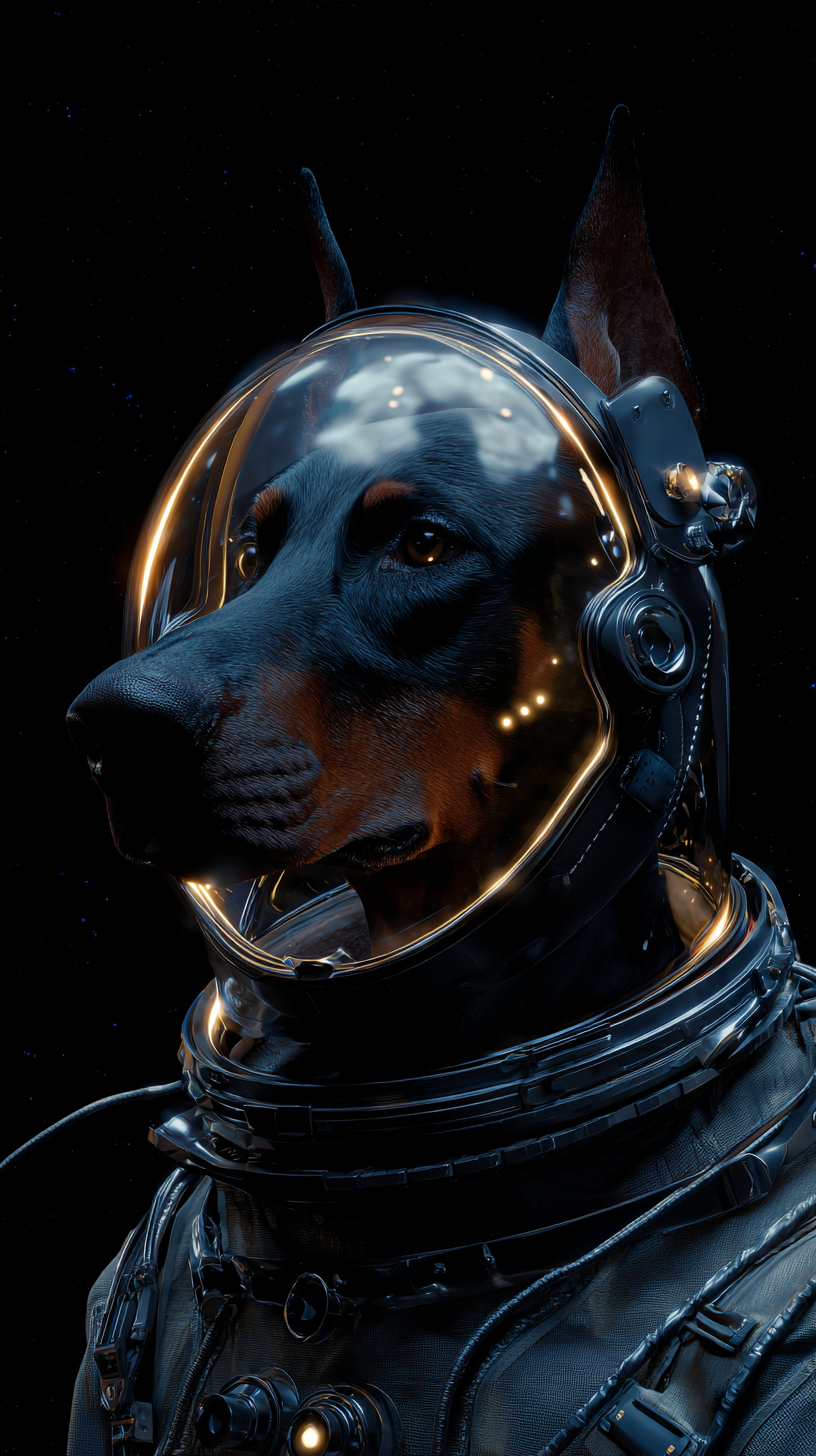 fond d'écran Doberman téléphone Realme télécharger gratuit