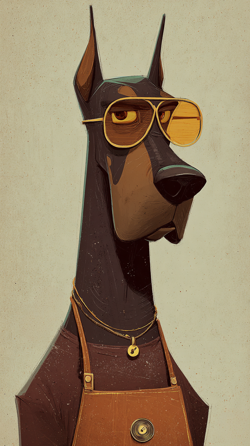 fond d'écran Doberman téléphone Google télécharger gratuit