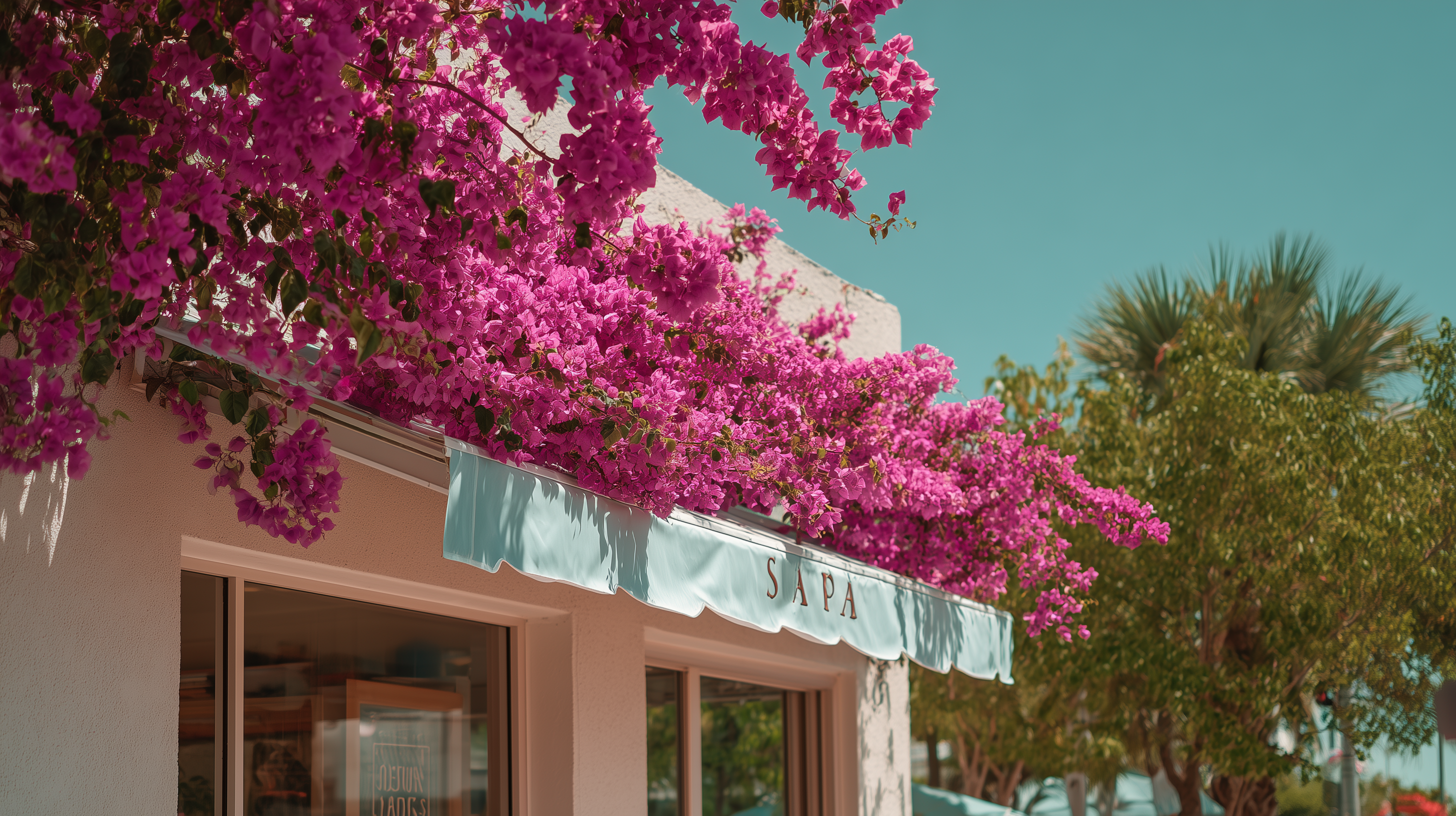 fond d'écran Bougainvillea 3840x1080 téléchargement gratuit