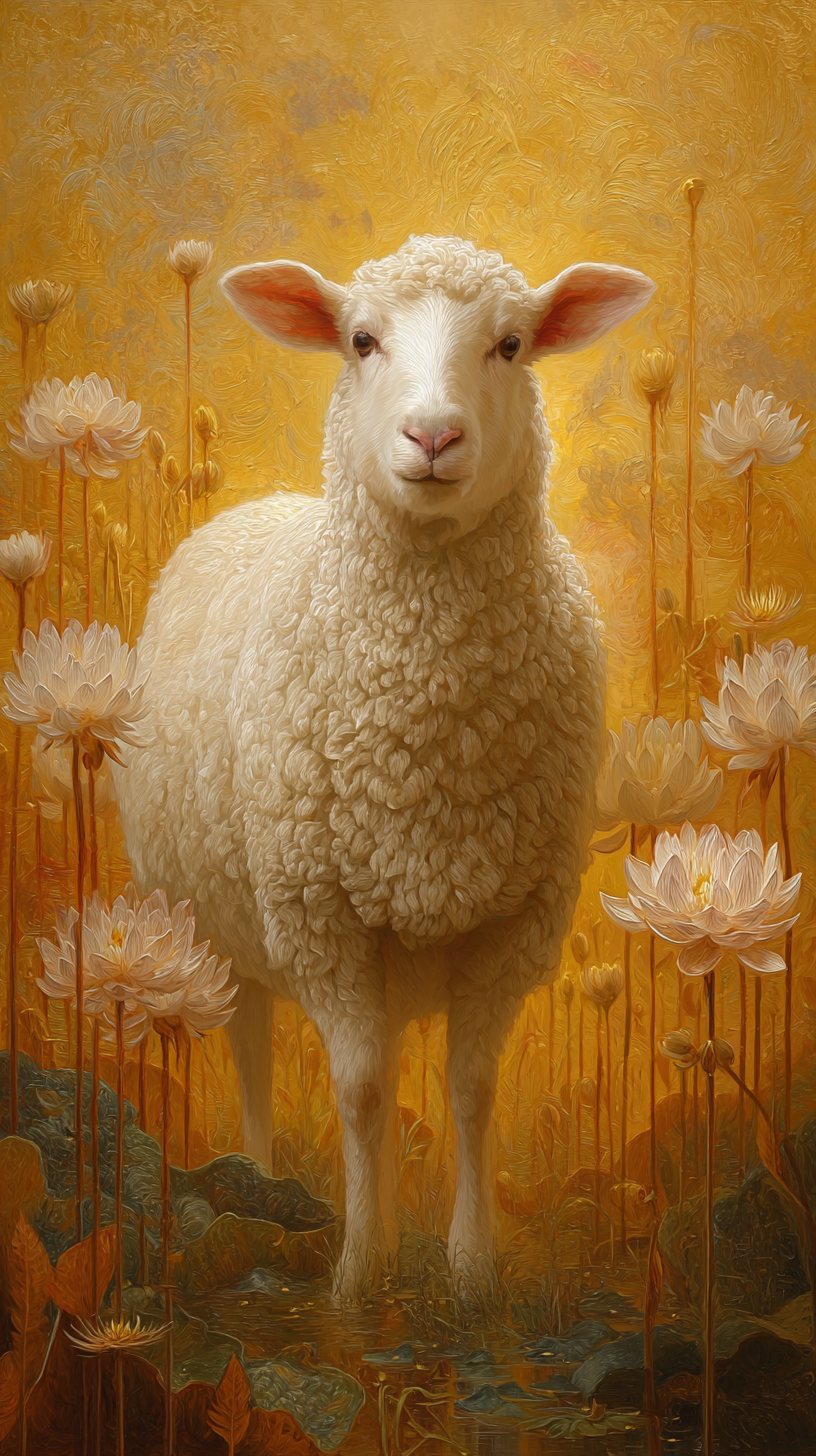 fond d'écran Mouton iphone 16 gratuit