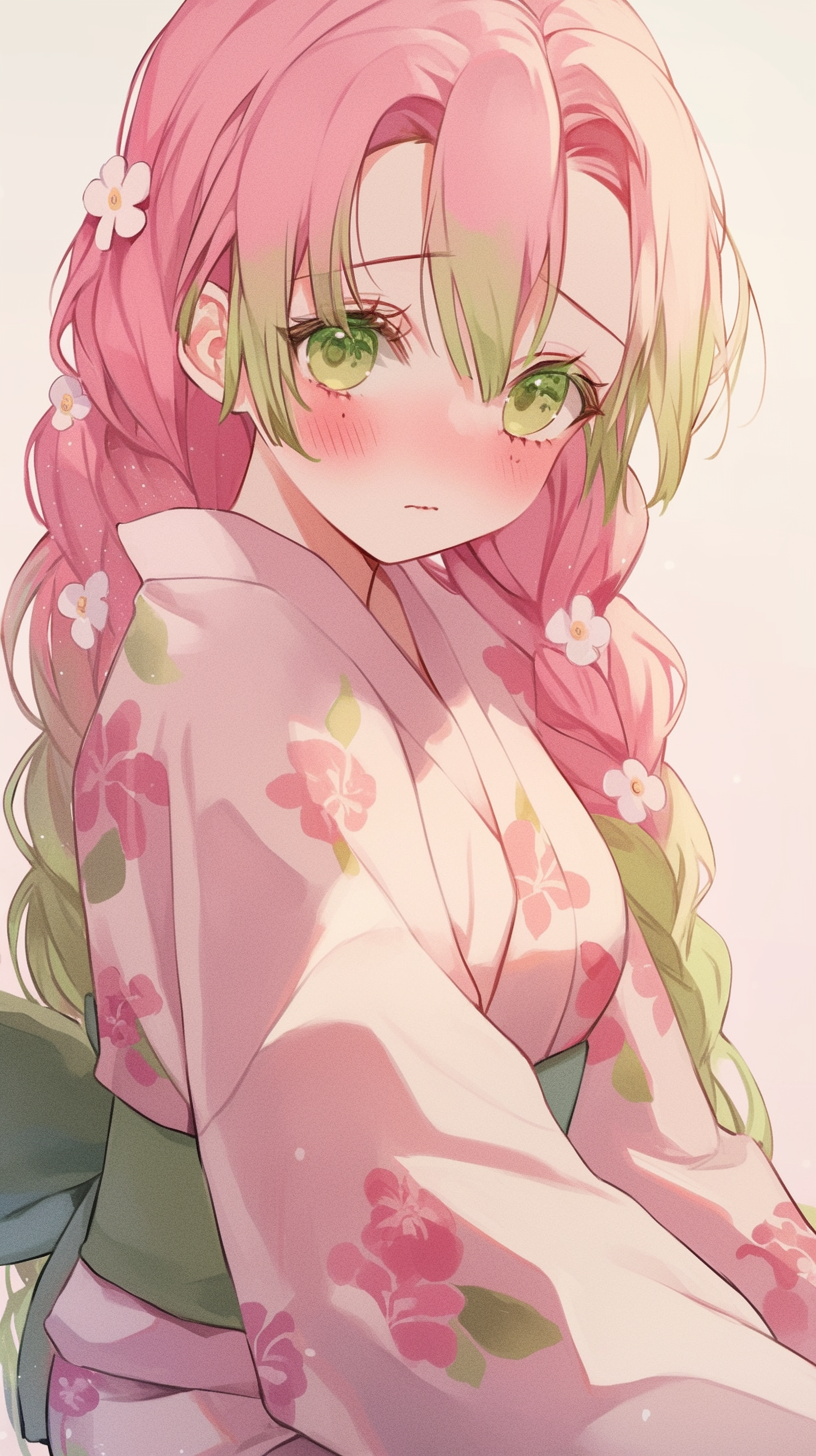 fond d'écran Mitsuri Kanroji pour iphone télécharger gratuit