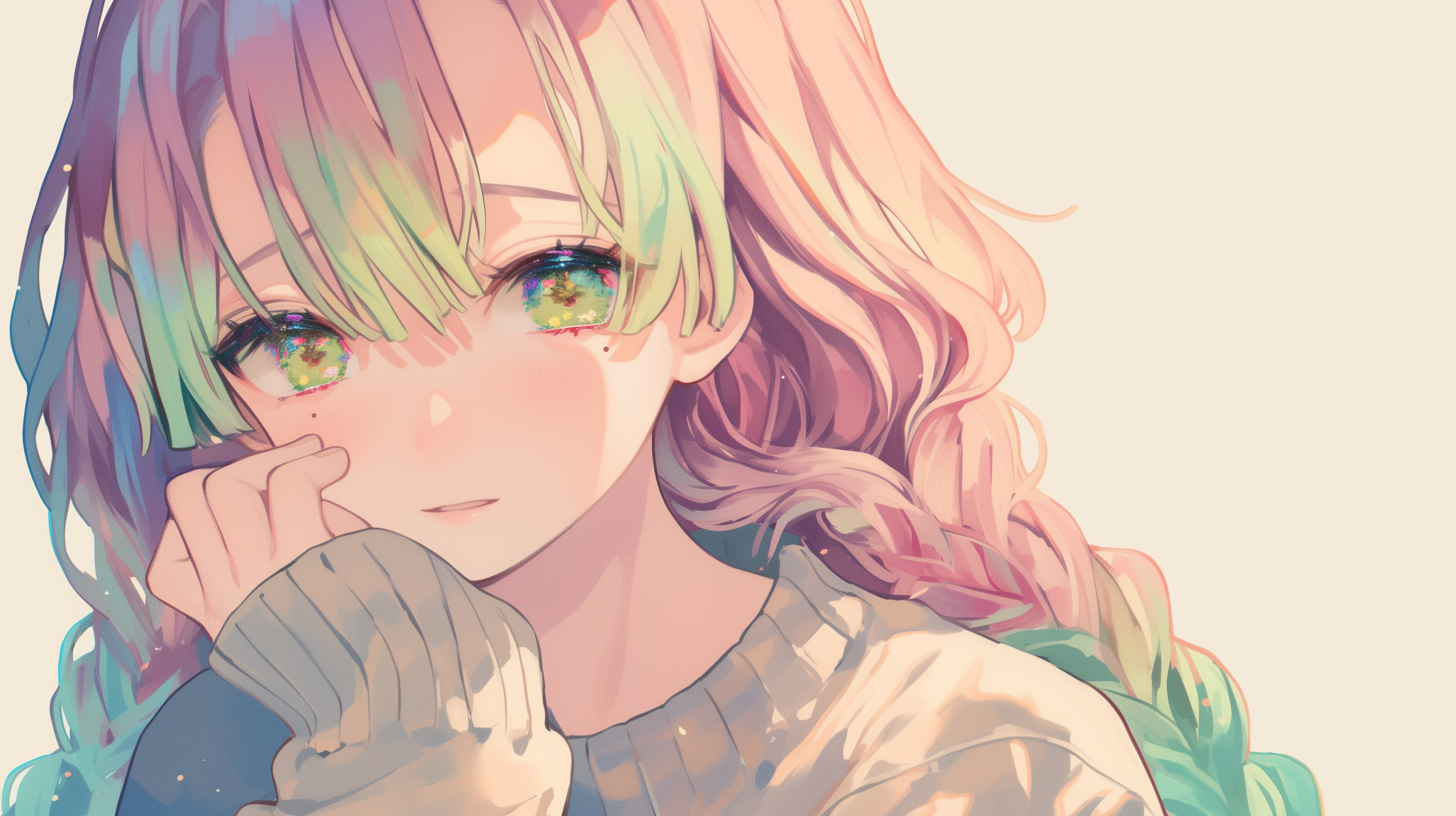 fond d'écran Mitsuri Kanroji hp windows 10 téléchargement gratuit