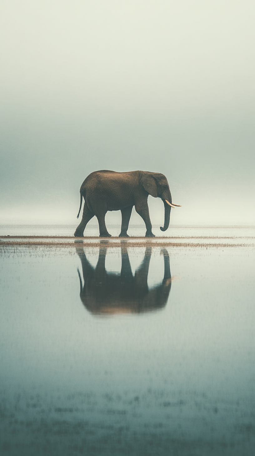 fond d'écran Éléphant iphone 15 pro gratuit