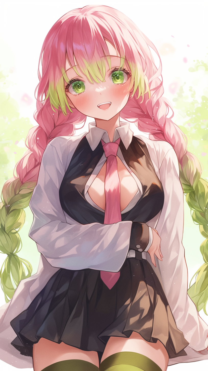 fond d'écran Mitsuri Kanroji iphone gratuit télécharger gratuit