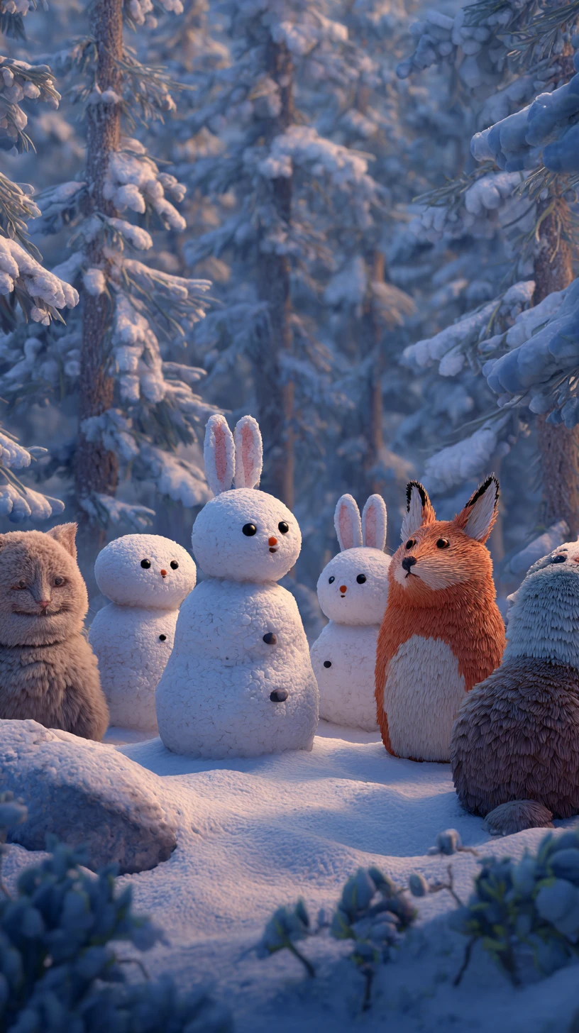 fond d'écran Bonhomme de neige updated iphone 11 télécharger gratuit