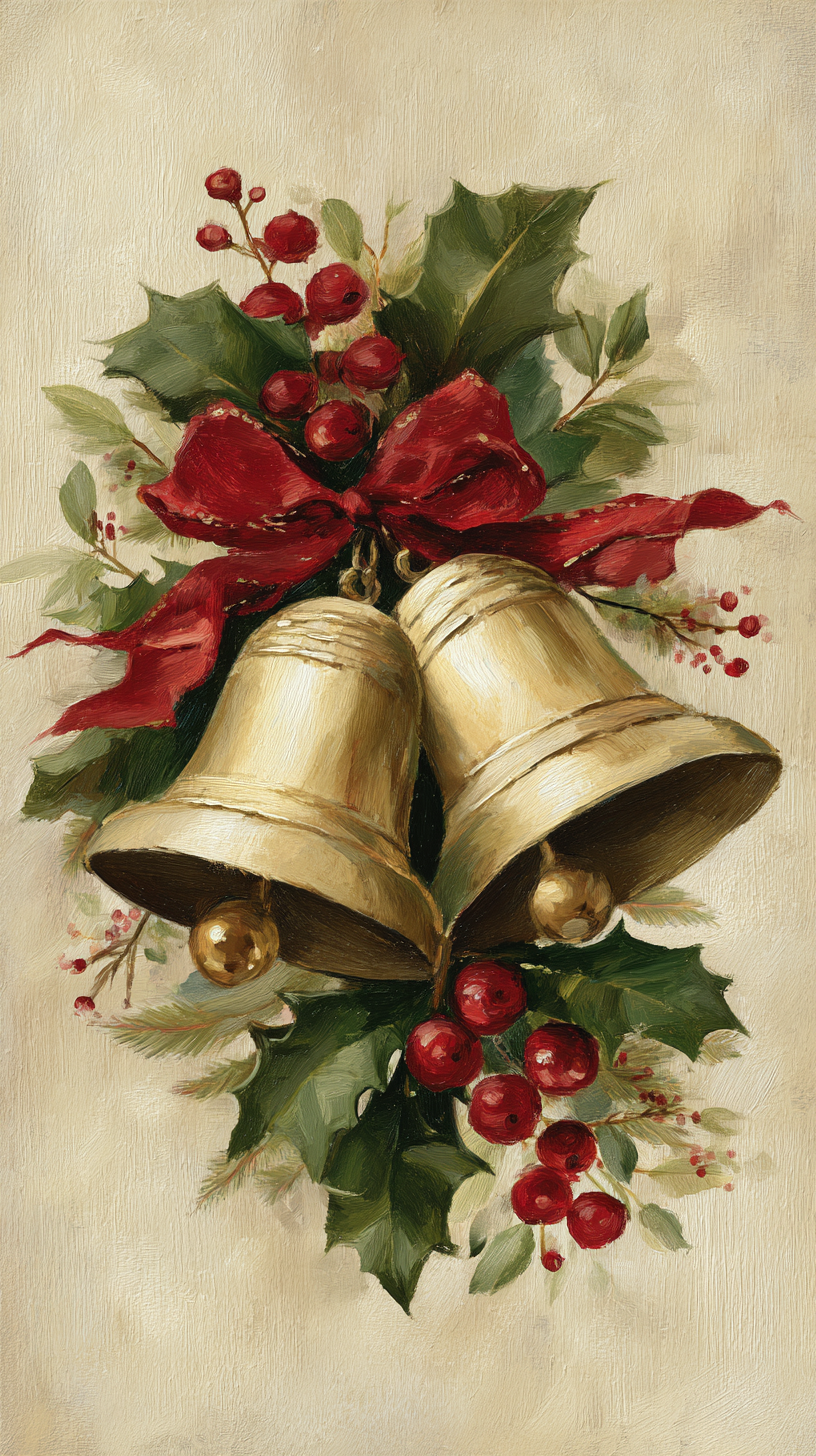 fond d'écran Cloches de Noël de téléphone télécharger gratuit