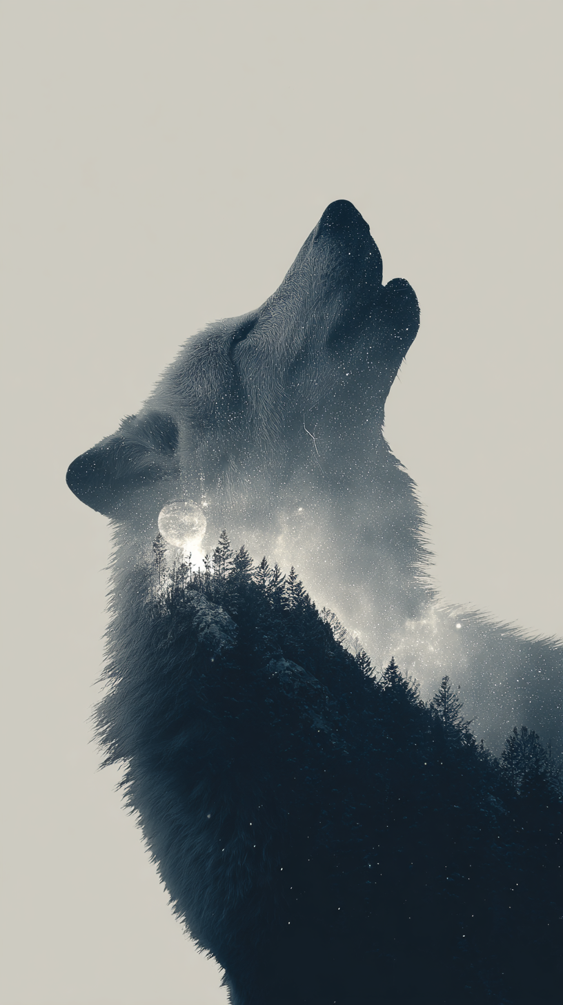 fond d'écran Double exposition téléphone Huawei télécharger gratuit